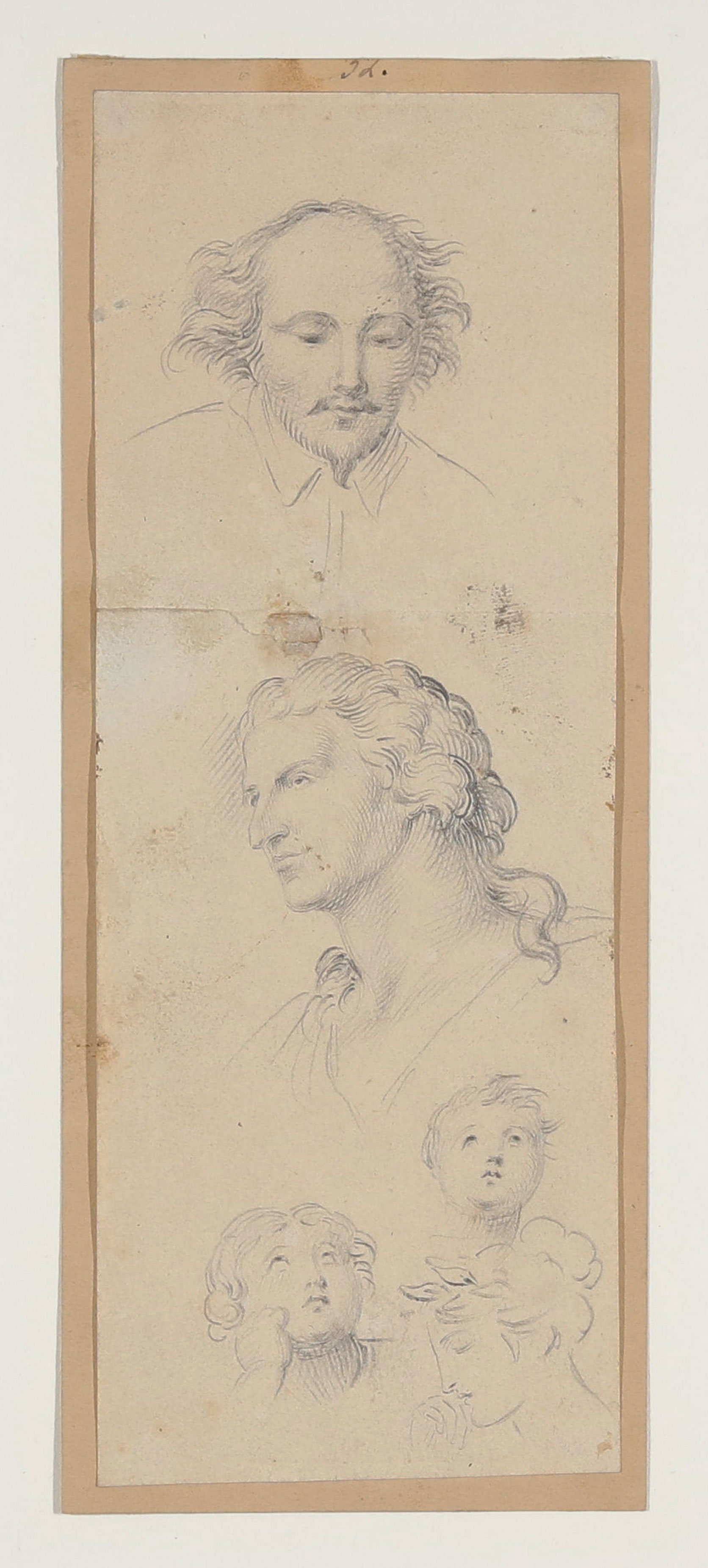 Figurenstudien zum Titelkupfer des "Minerva"-Taschenbuchs für das Jahr 1820 (Freies Deutsches Hochstift CC BY-NC-SA)