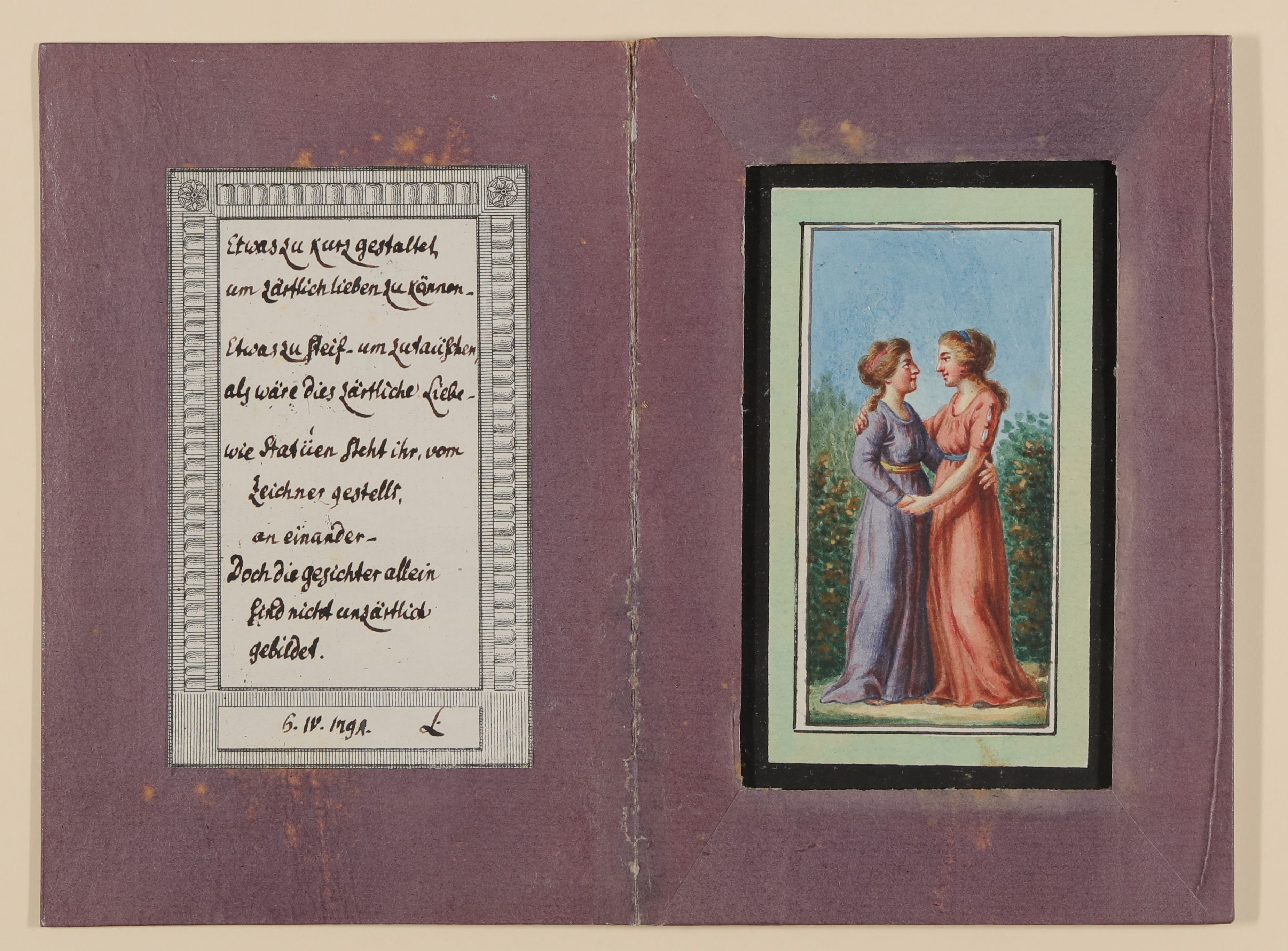 Zwey Frauenzimer [Teil der Kassette "CHODOWIECKI, FRAUEN, Bd. 3"] (Freies Deutsches Hochstift CC BY-NC-SA)