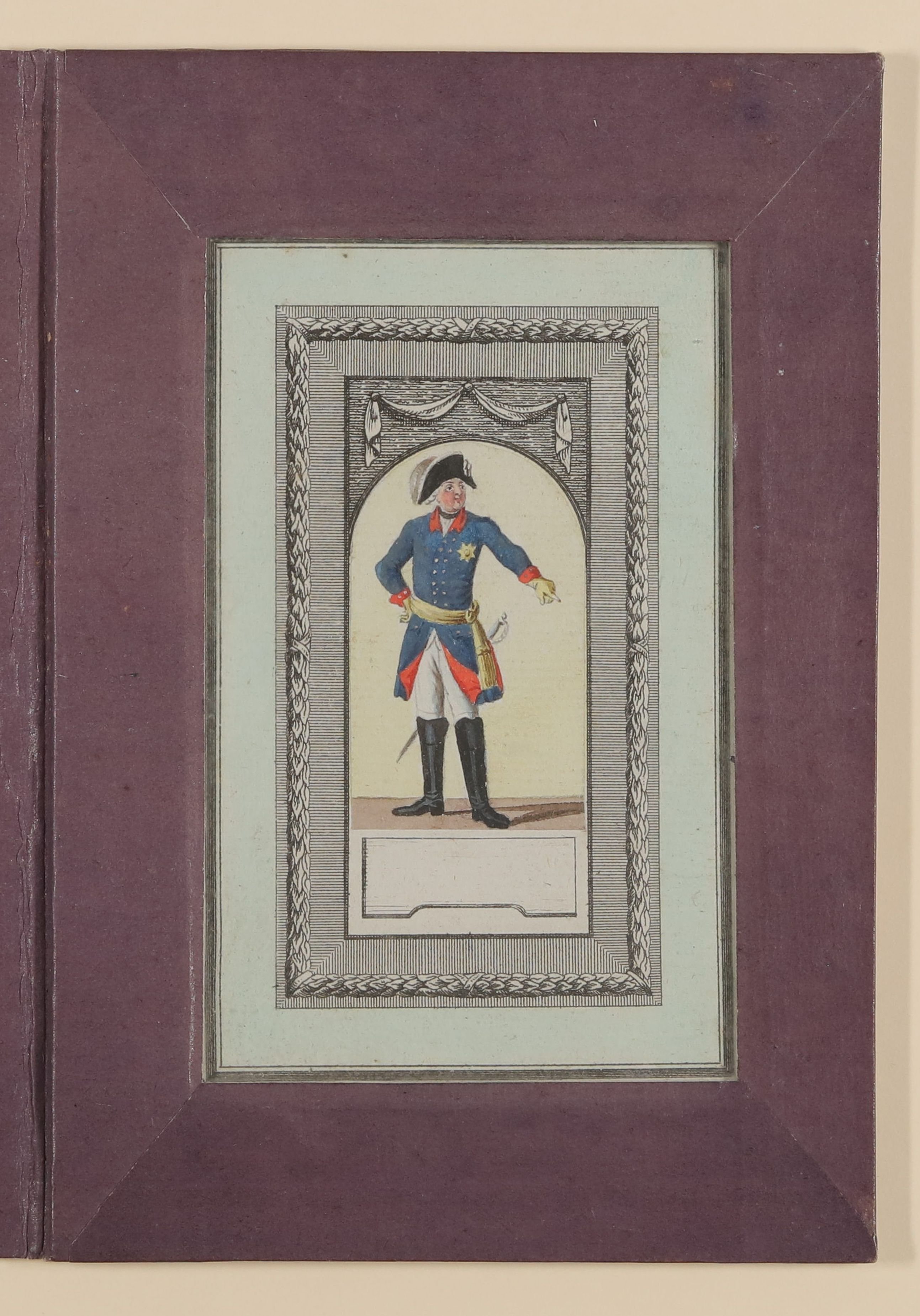 Prinzlicher Offizier [Teil der Kassette "CHODOWIECKI, NARRISCHE, Bd. 9"] (Freies Deutsches Hochstift CC BY-NC-SA)