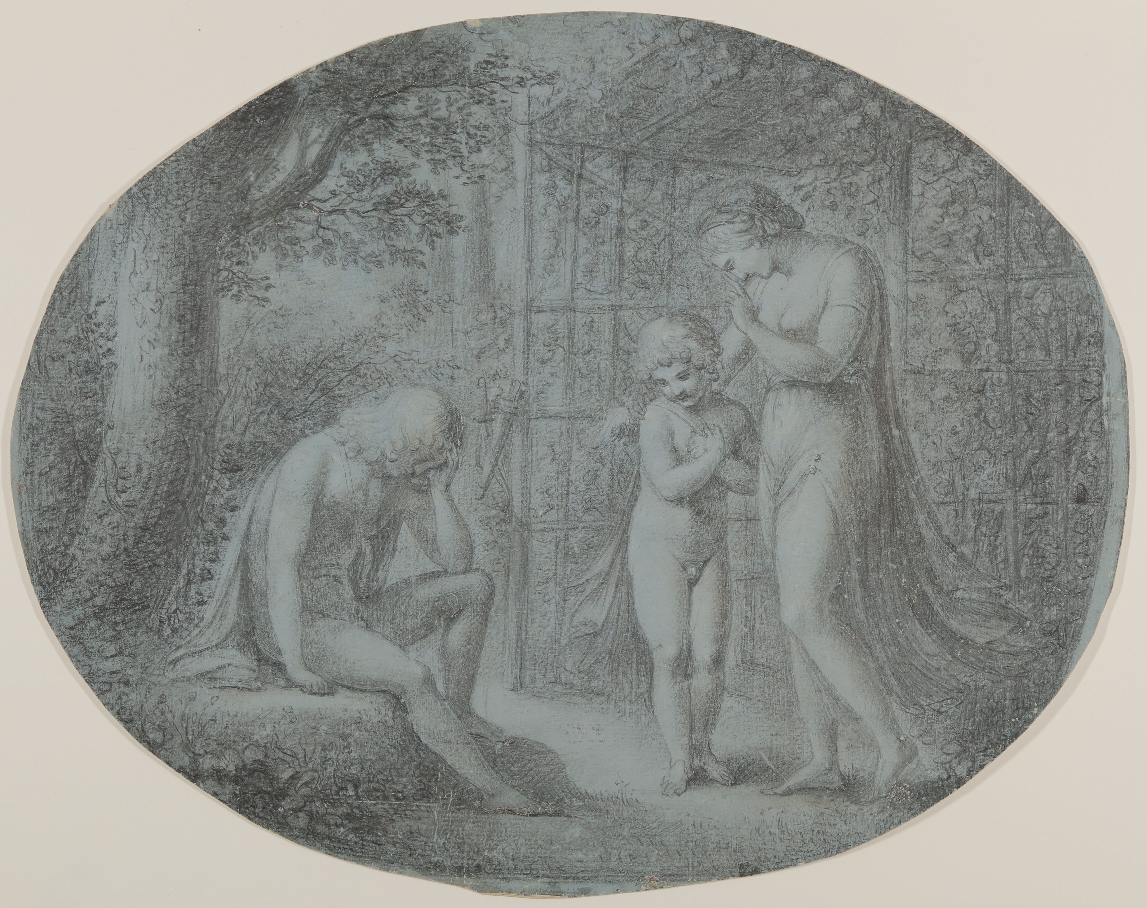Venus sendet Amor aus zu einem Jüngling (Freies Deutsches Hochstift CC BY-NC-SA)