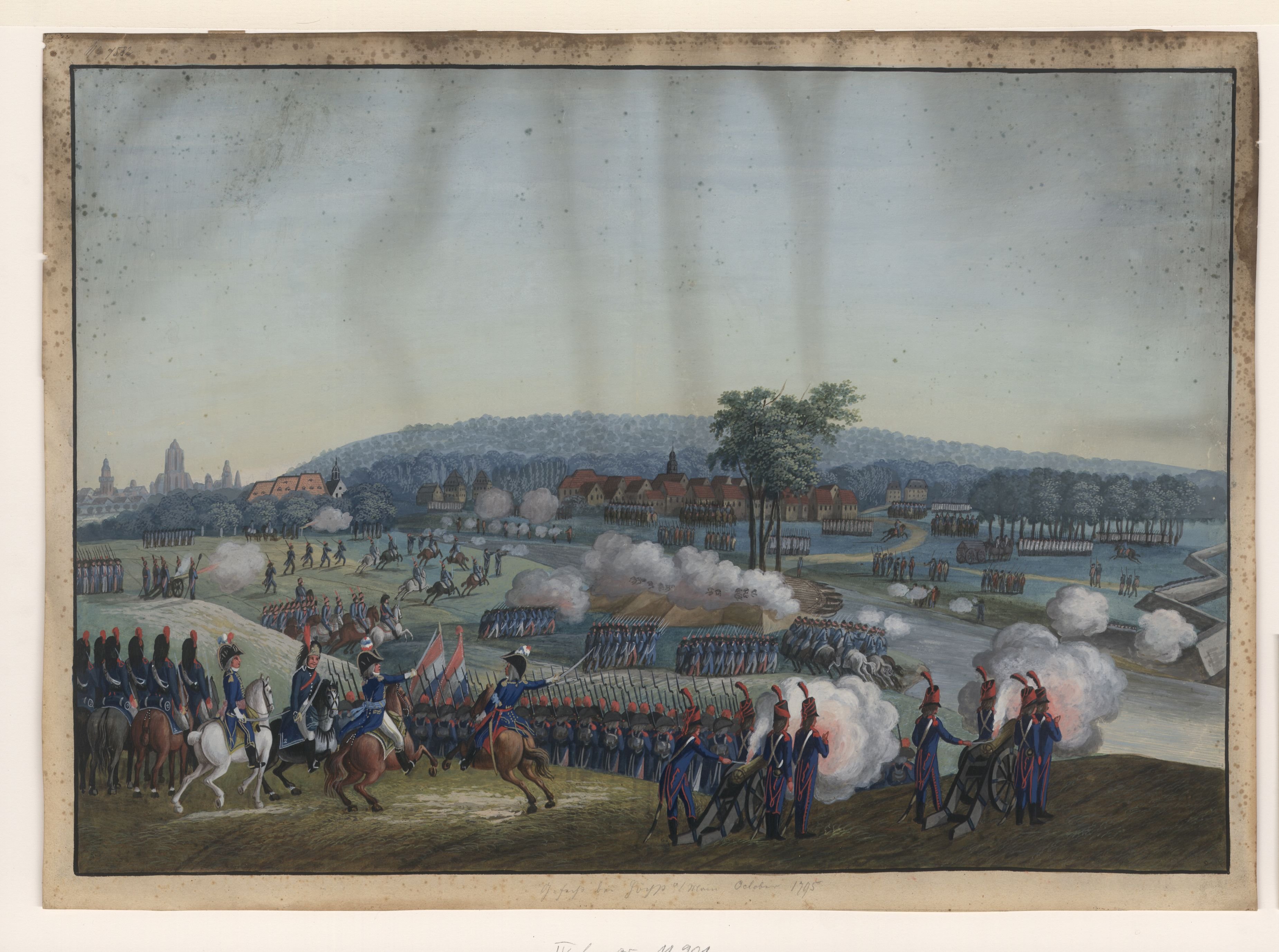 Gefecht bei Höchst, 1795 (Freies Deutsches Hochstift CC BY-NC-SA)