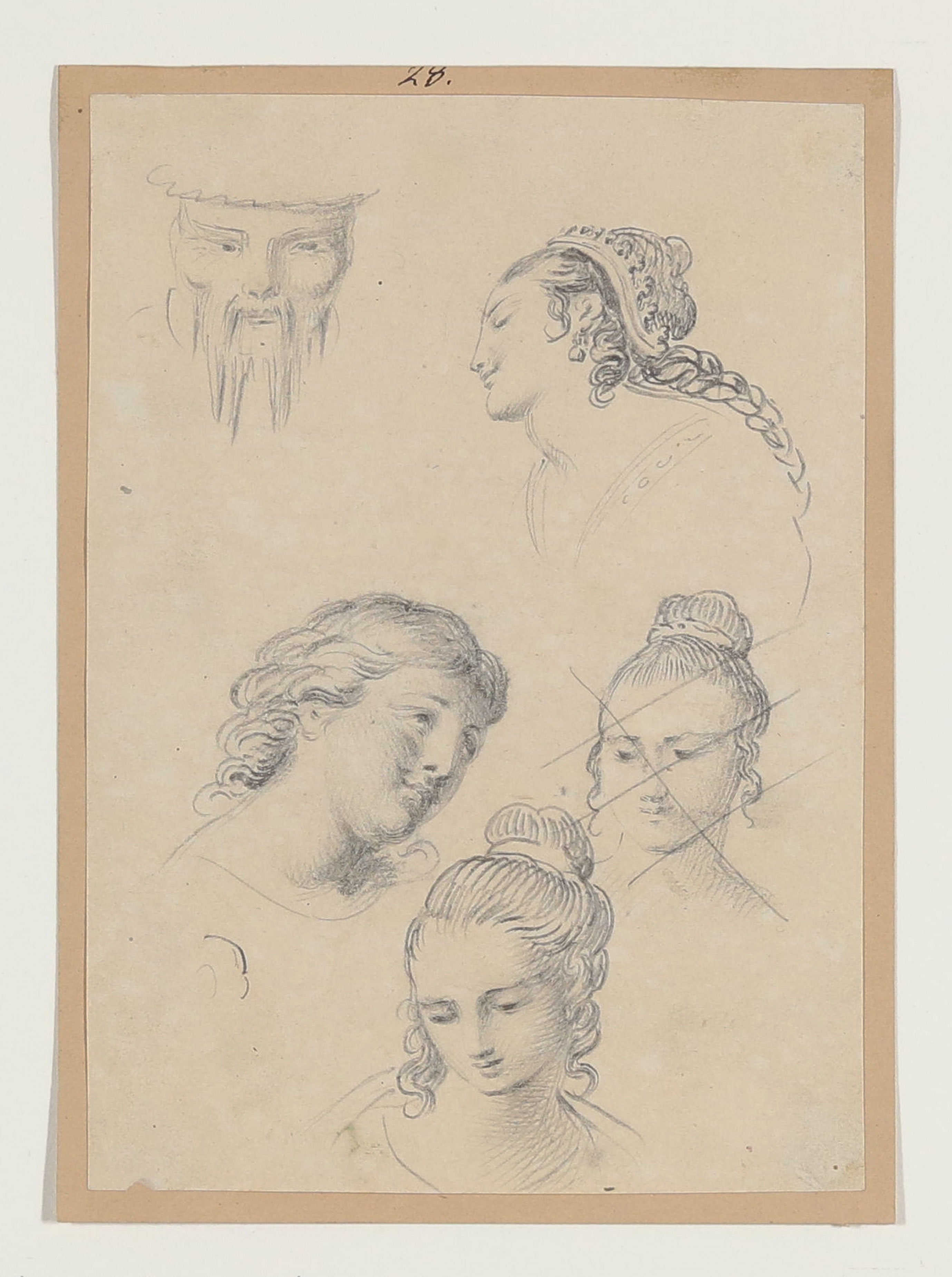 Illustration zu Friedrich Schillers "Turandot", Vorstudien (Freies Deutsches Hochstift CC BY-NC-SA)