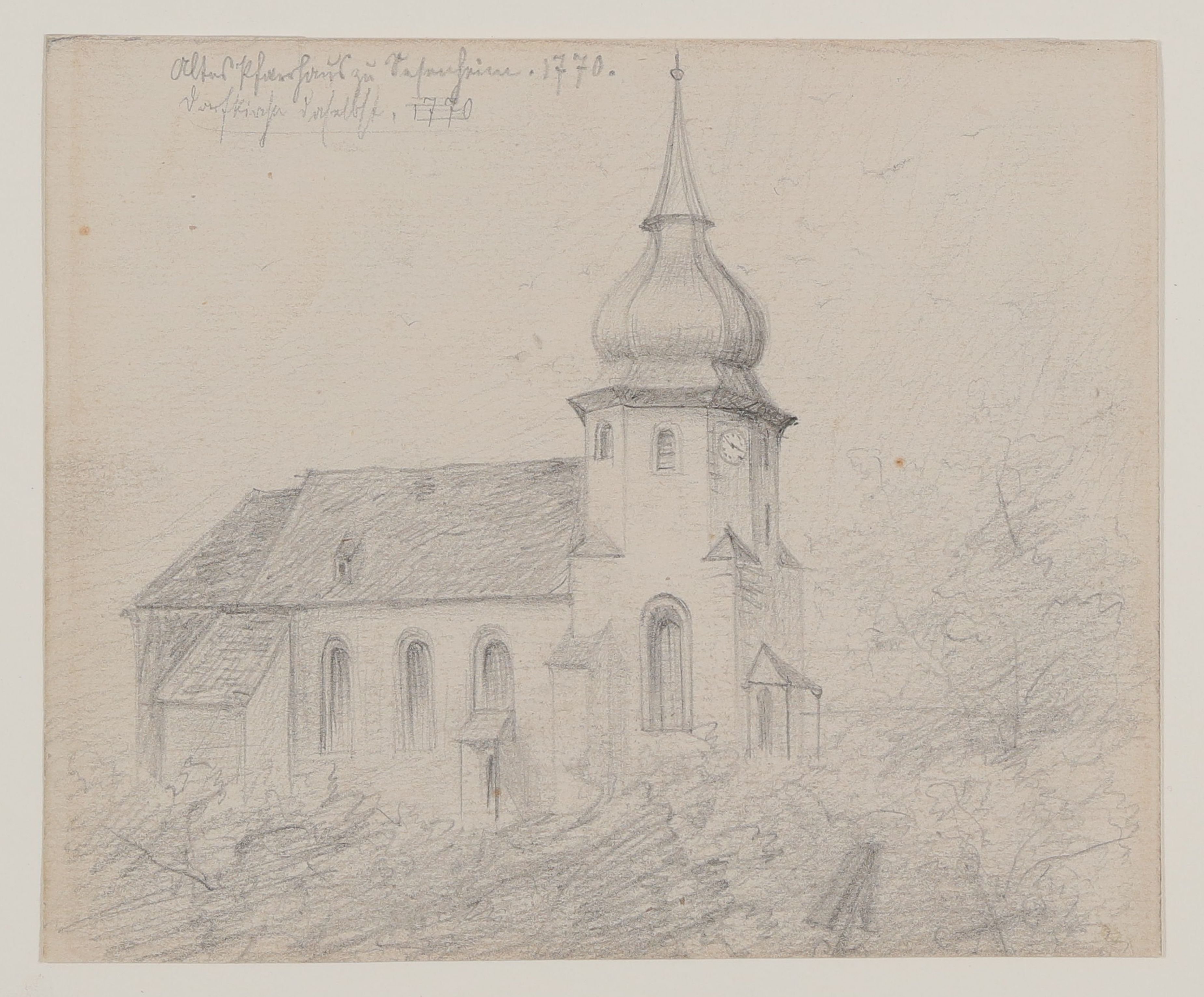 Die Dorfkirche zu Sesenheim (Freies Deutsches Hochstift CC BY-NC-SA)