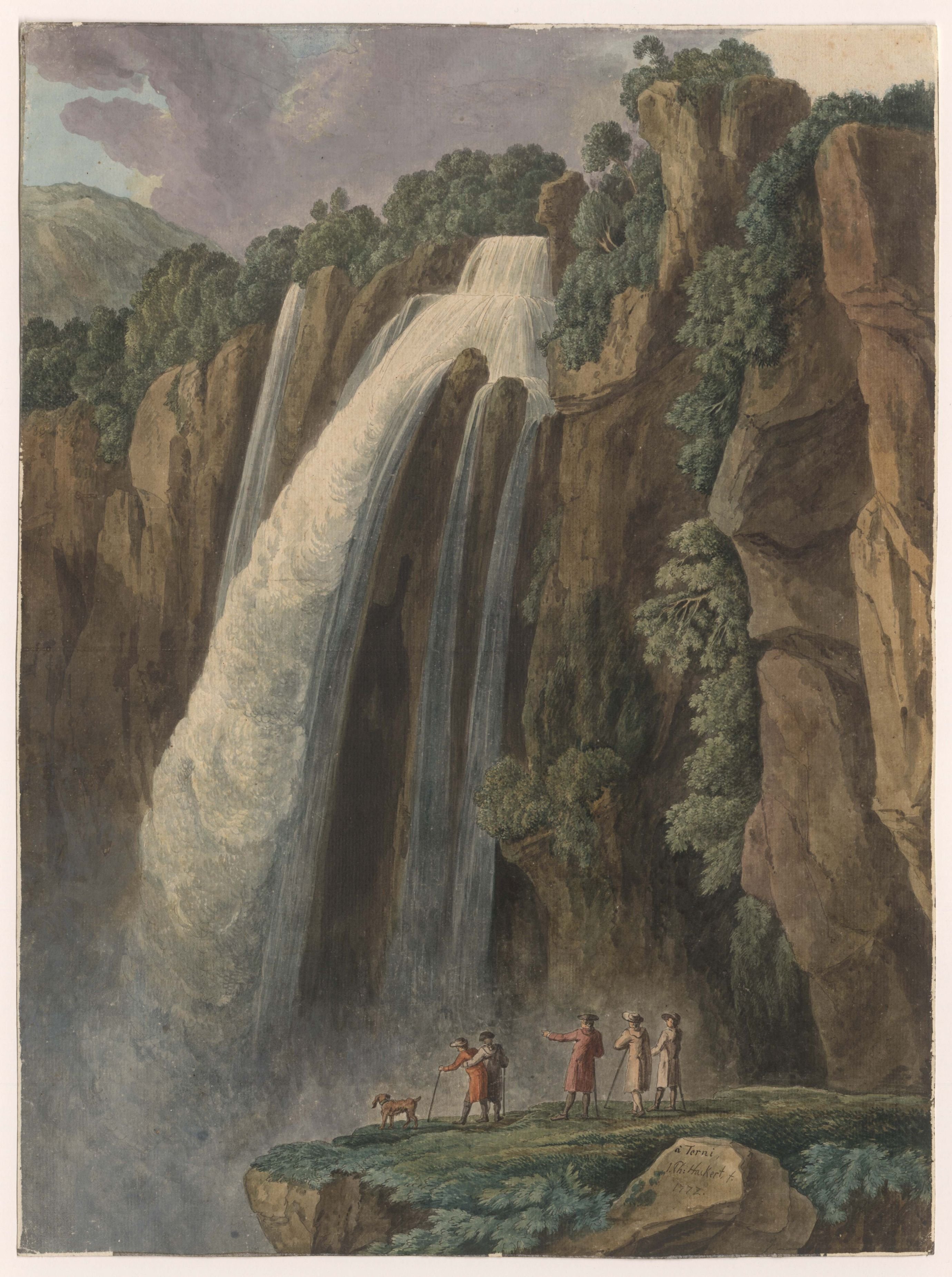 Die Cascata delle Marmore in Terni (Freies Deutsches Hochstift Public Domain Mark)