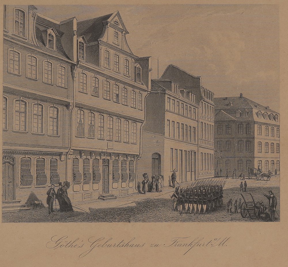 III-14183_1860 um NN Goethes Geburtsthaus (Freies Deutsches Hochstift / Frankfurter Goethe-Museum Public Domain Mark)