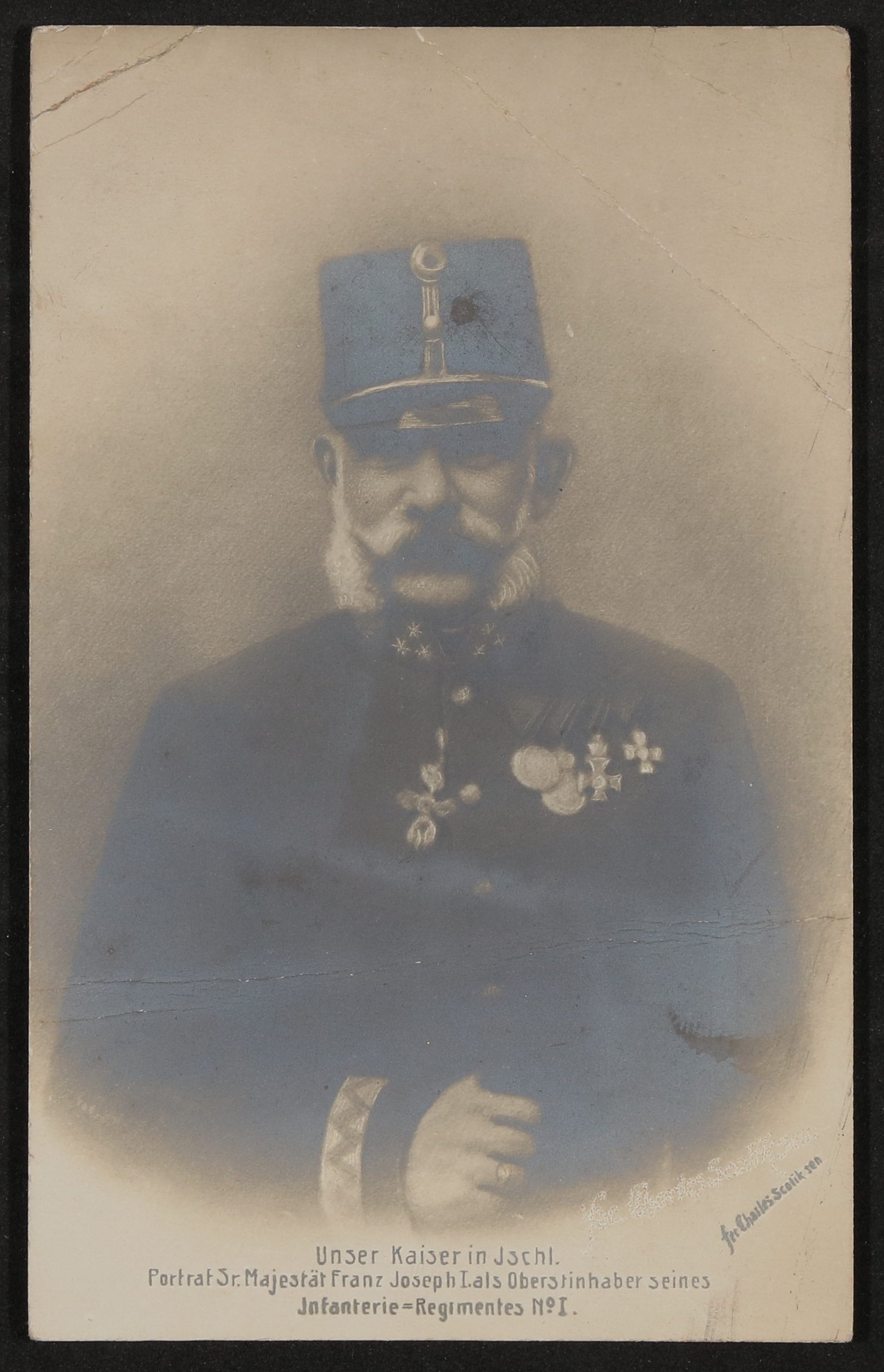 Portrait des Kaisers Franz Josef I. in Ischl mit Militäruniform und Orden (Freies Deutsches Hochstift / Frankfurter Goethe-Museum CC BY-NC-SA)