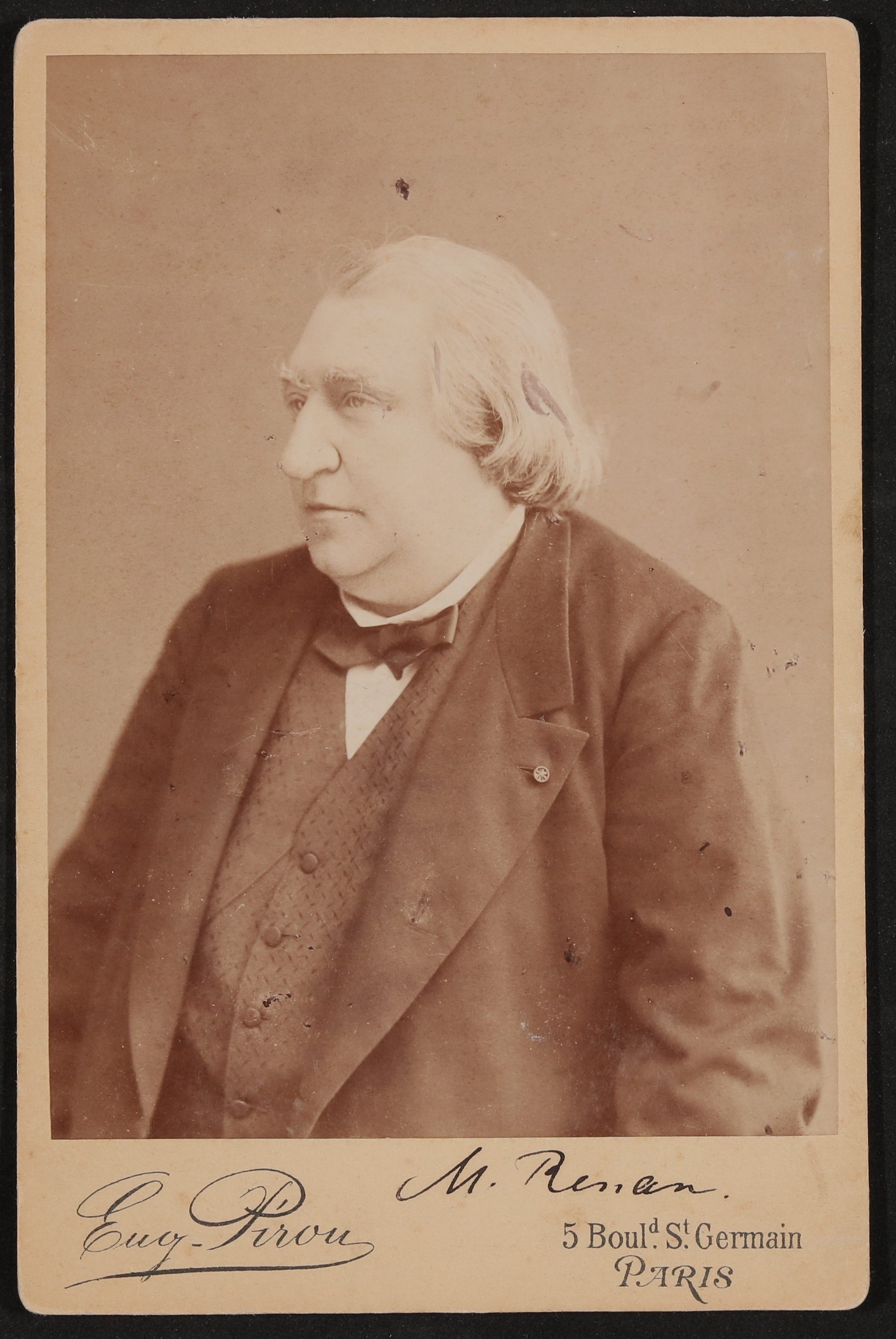 Portrait von Ernest Renan mit weißen Haaren (Freies Deutsches Hochstift / Frankfurter Goethe-Museum CC BY-NC-SA)
