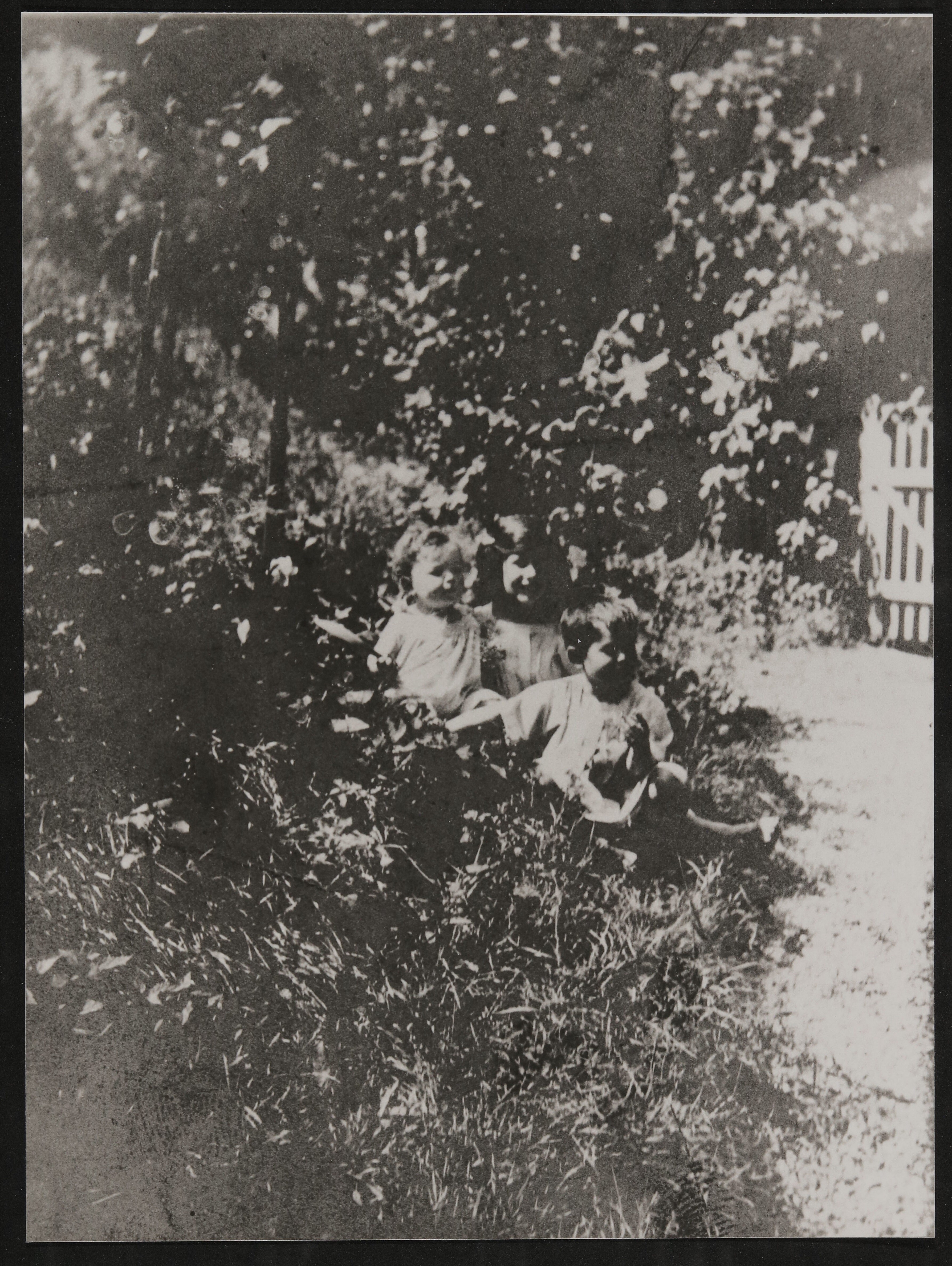 Christiane, Franz und Raimund von Hofmannsthal als Kinder im Garten von Rodaun (Freies Deutsches Hochstift / Frankfurter Goethe-Museum CC BY-NC-SA)