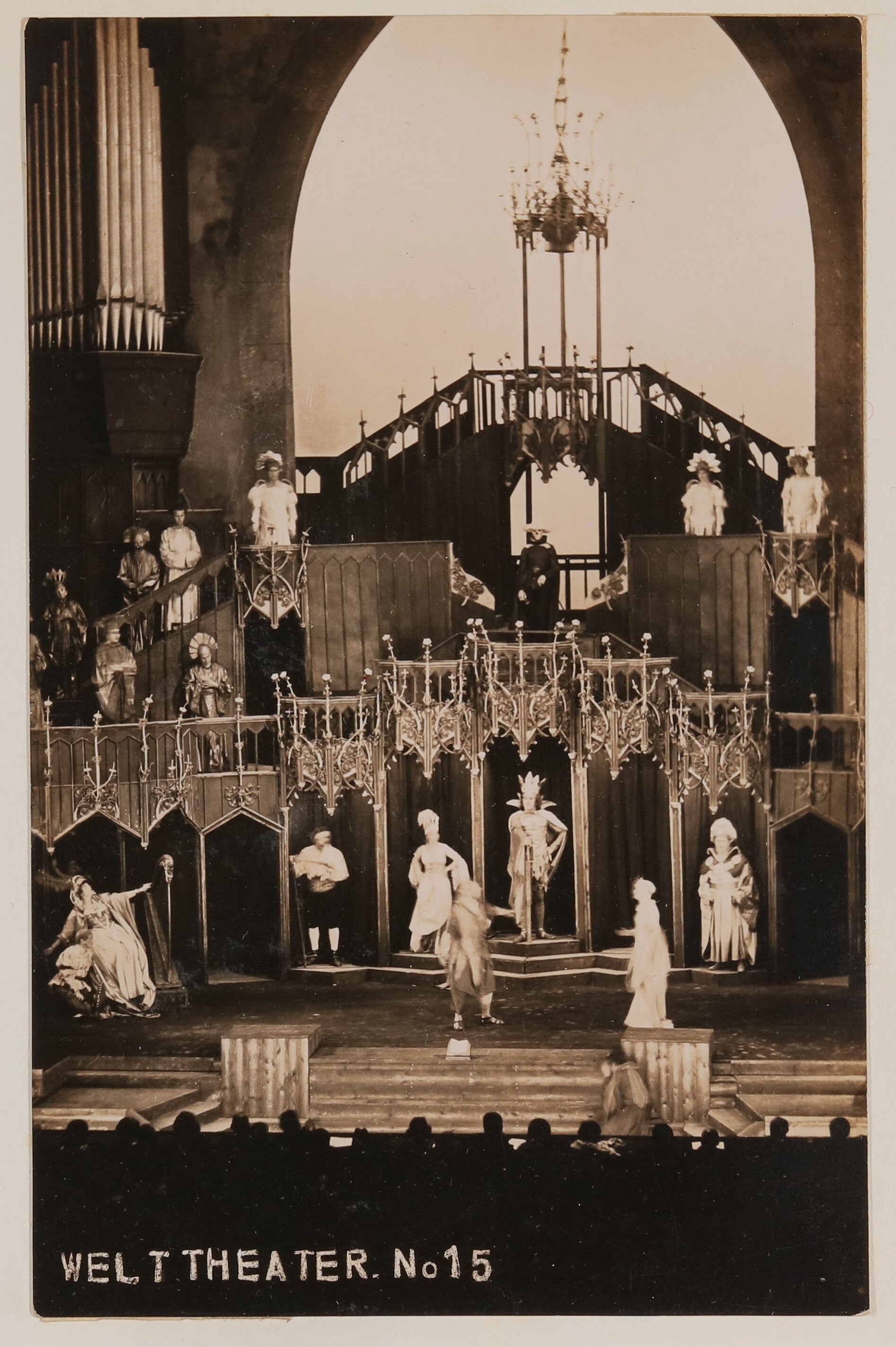 Szenenbild der Aufführung von "Das Salzburger große Welttheater" (No.15) (Freies Deutsches Hochstift / Frankfurter Goethe-Museum CC BY-NC-SA)
