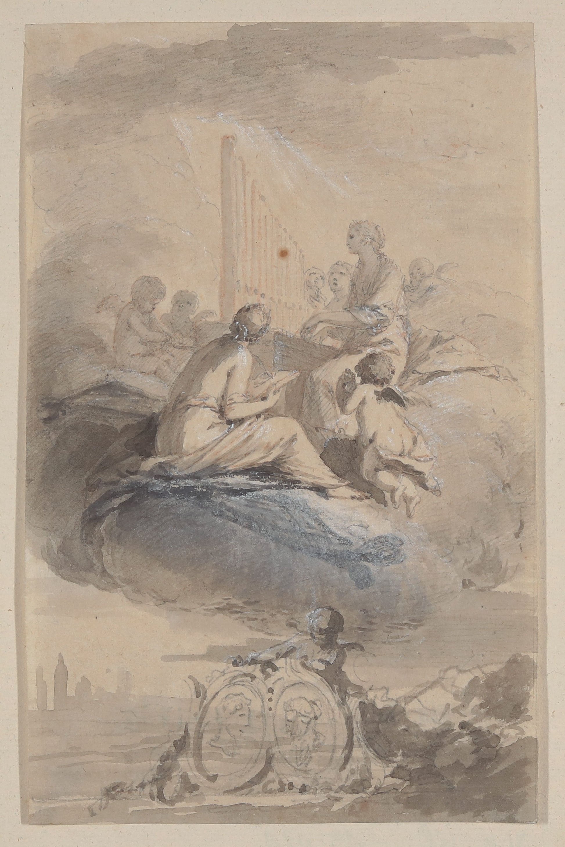 Die Heilige Cäcilie auf Wolken (Freies Deutsches Hochstift / Frankfurter Goethe-Museum CC BY-NC-SA)