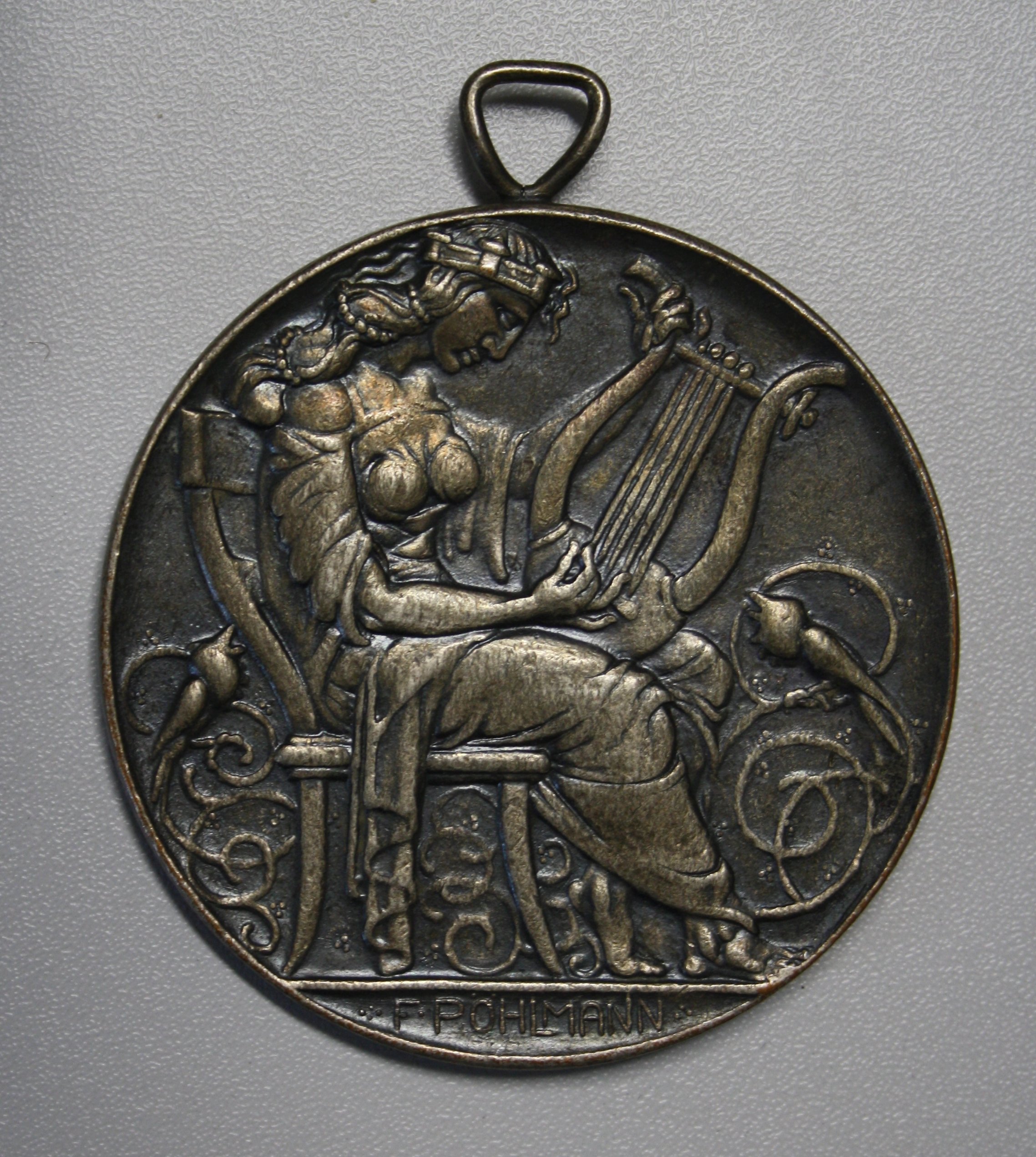 Medaille, 8. Deutsches Sängerfest (Spohr Museum CC BY-NC-SA)