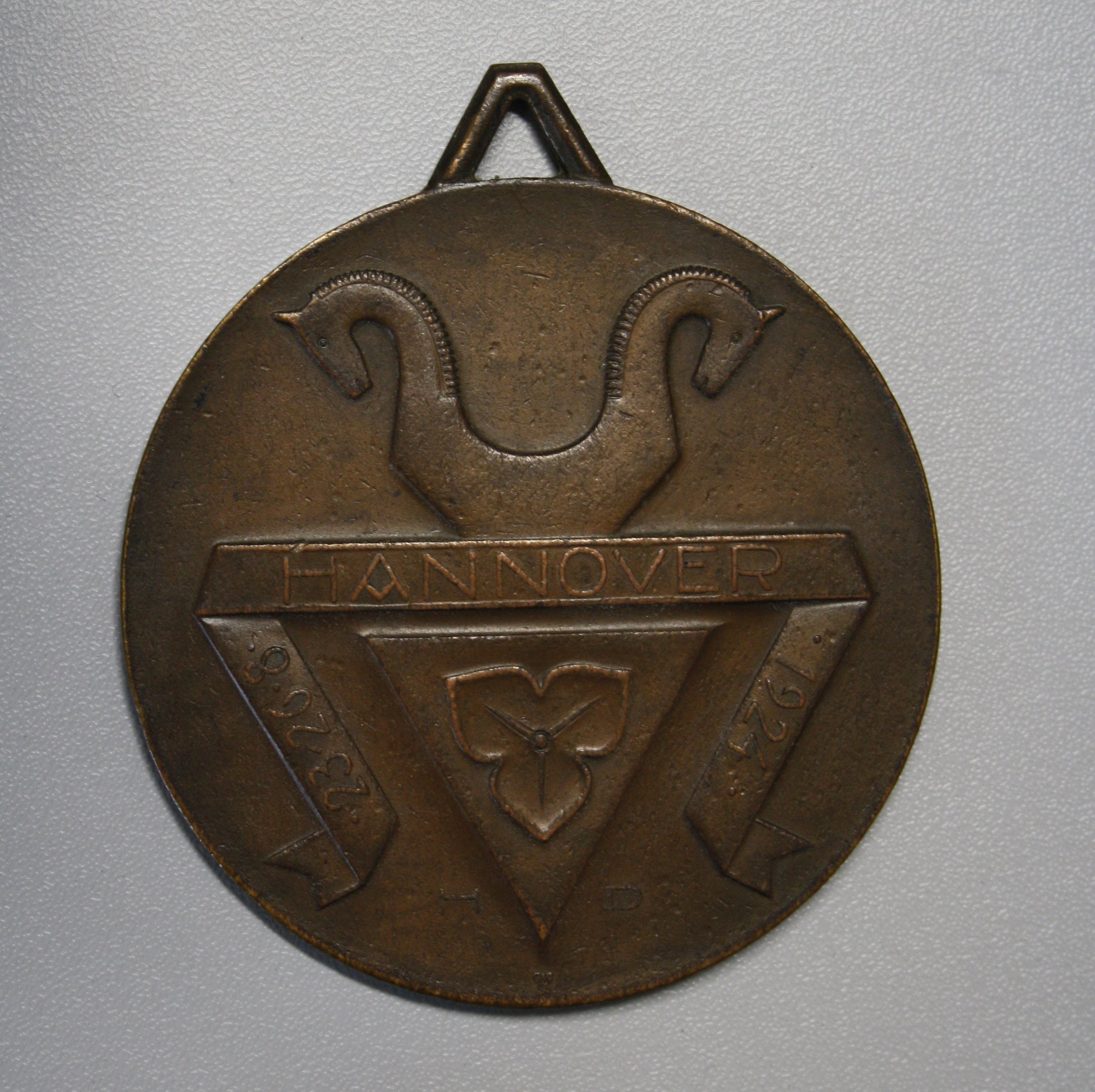 Medaille zum 9. Bundessängerfest Hannover 1924 (Spohr Museum CC BY-NC-SA)