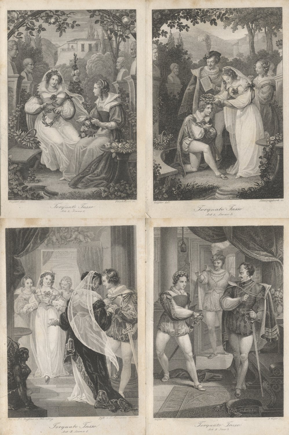 Minerva Taschenbuchausgabe für das Jahr 1833; Jg. 23 (=N.F., Jg. 2). Mit acht Kupfern von C.P. Geissler (Freies Deutsches Hochstift / Frankfurter Goethe-Museum CC BY-NC-SA)