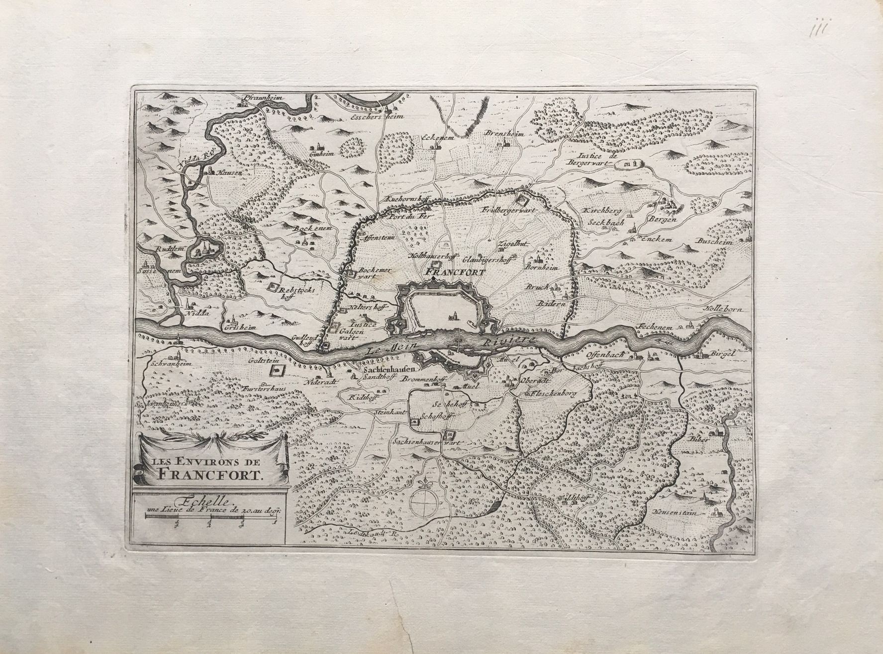 Les Environs de Francfort, 1694 (Taunus-Rhein-Main - Regionalgeschichtliche Sammlung Dr. Stefan Naas CC BY-NC-SA)