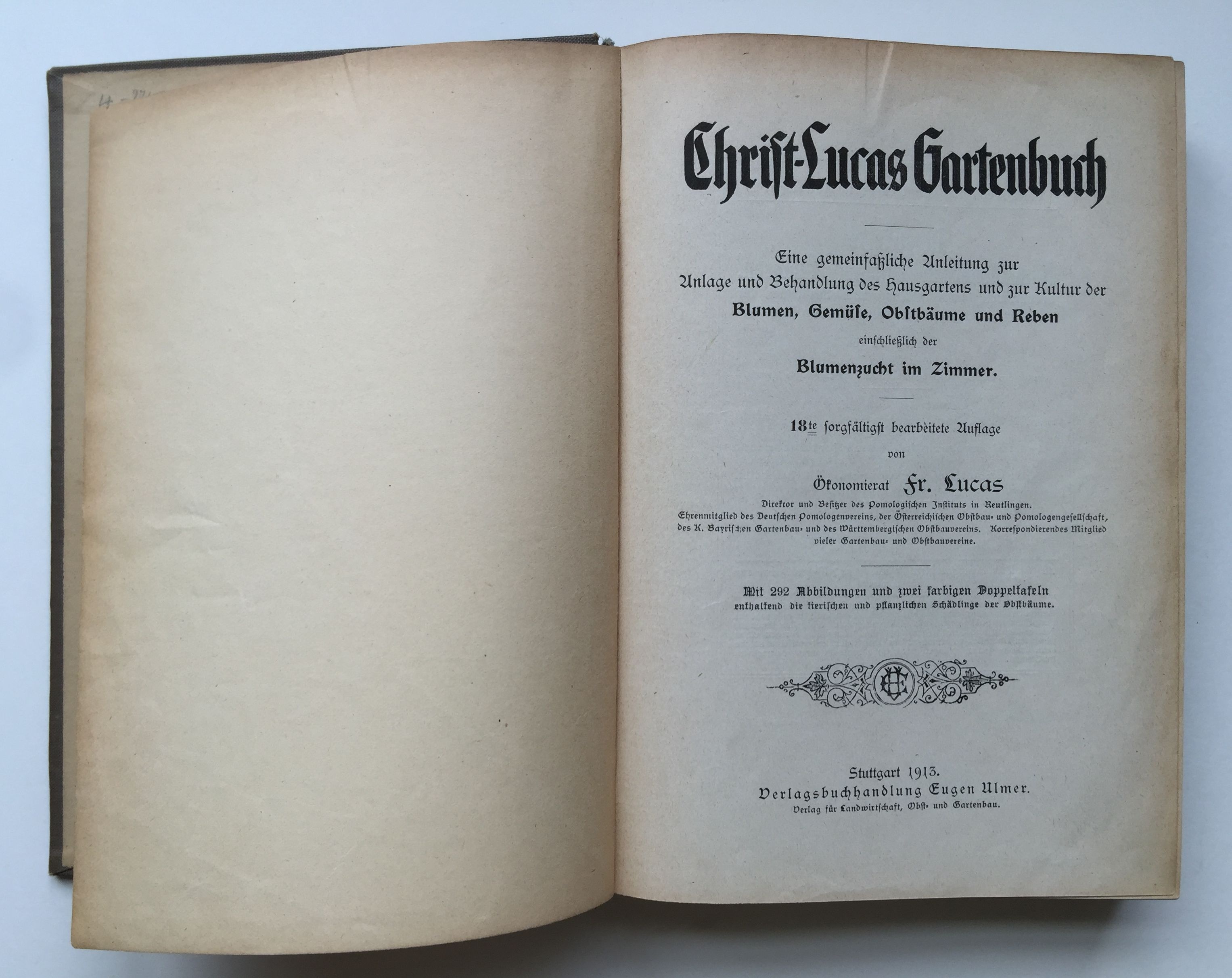 Friedrich Lucas, Christ-Lucas Gartenbuch, 18. Auflage, 1913 (Taunus-Rhein-Main - Regionalgeschichtliche Sammlung Dr. Stefan Naas CC BY-NC-SA)