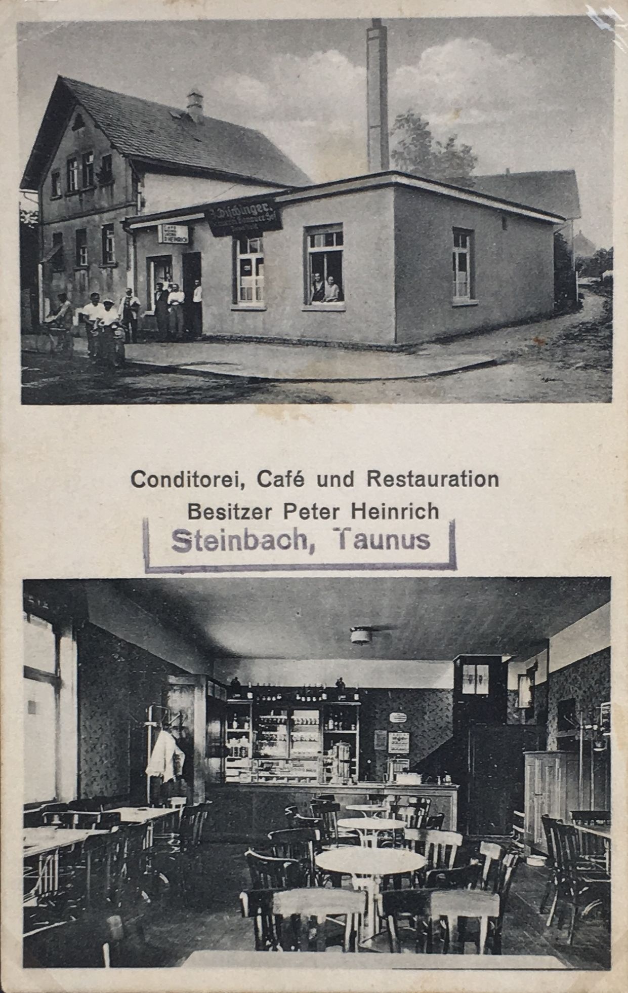 Conditorei, Cafe und Restauration Heinrich (Taunus-Rhein-Main - Regionalgeschichtliche Sammlung Dr. Stefan Naas CC BY-NC-SA)