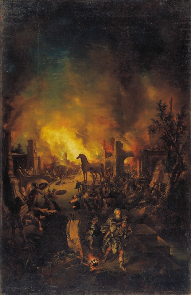 Der Brand von Troja (Freies Deutsches Hochstift / Frankfurter Goethe-Museum RR-F)