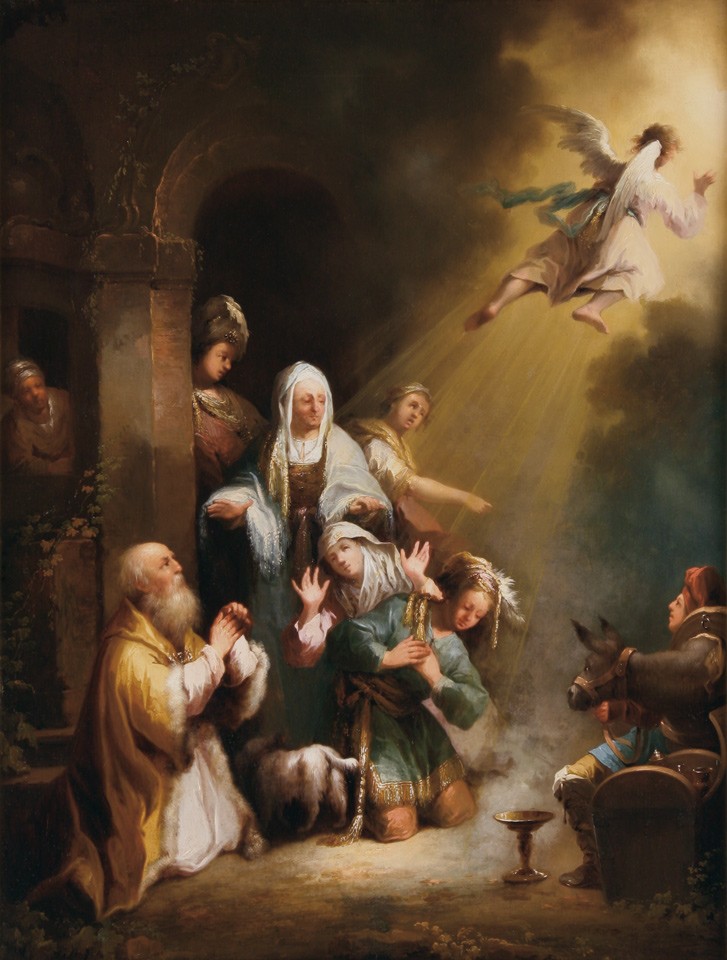Der Engel verlässt die Familie des Tobias (Freies Deutsches Hochstift / Frankfurter Goethe-Museum RR-F)