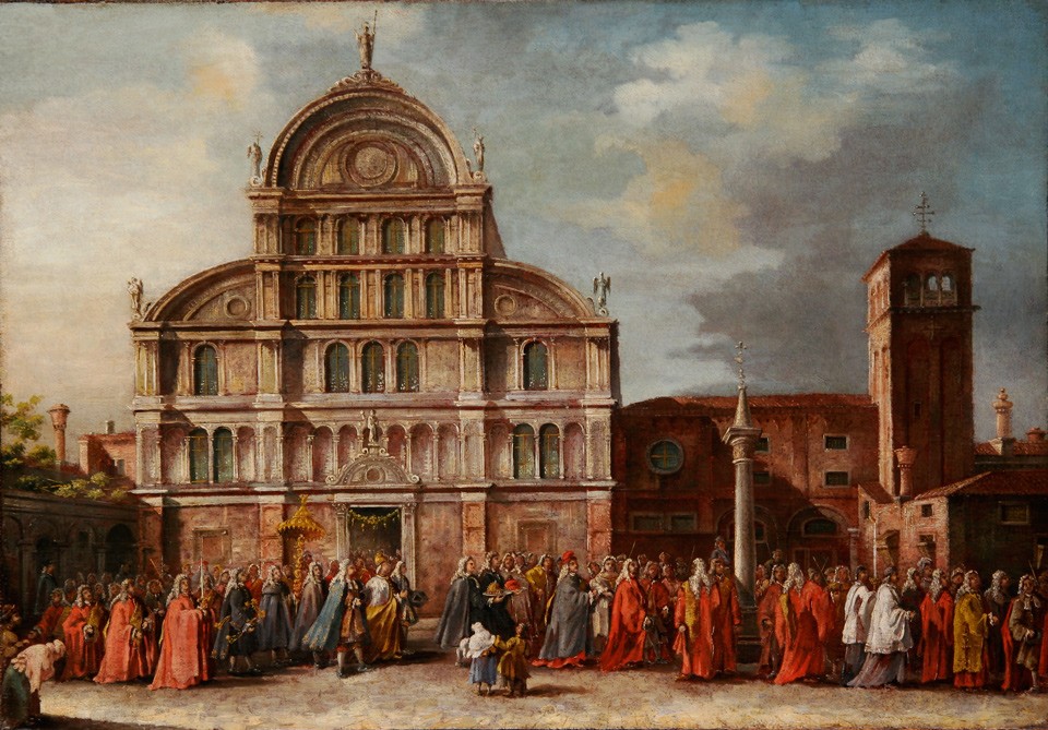 Der Osterbesuch des Dogen in San Zaccharia in Venedig (Freies Deutsches Hochstift / Frankfurter Goethe-Museum RR-F)
