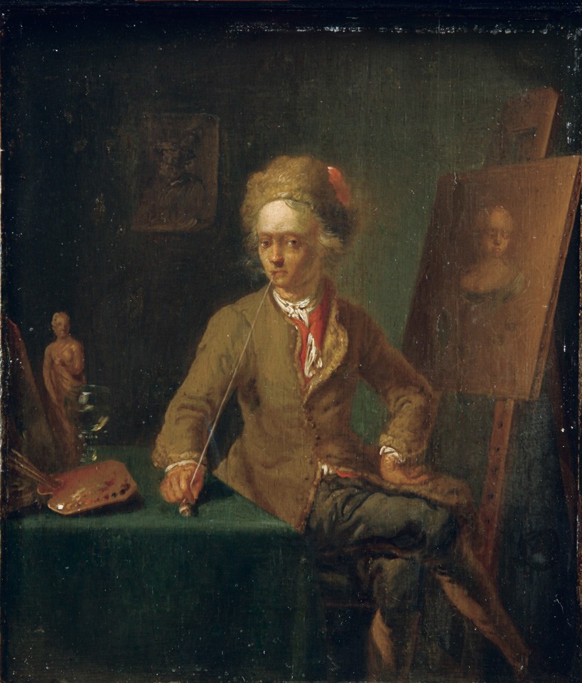 Ein Maler beim Rauchen (Freies Deutsches Hochstift / Frankfurter Goethe-Museum RR-F)