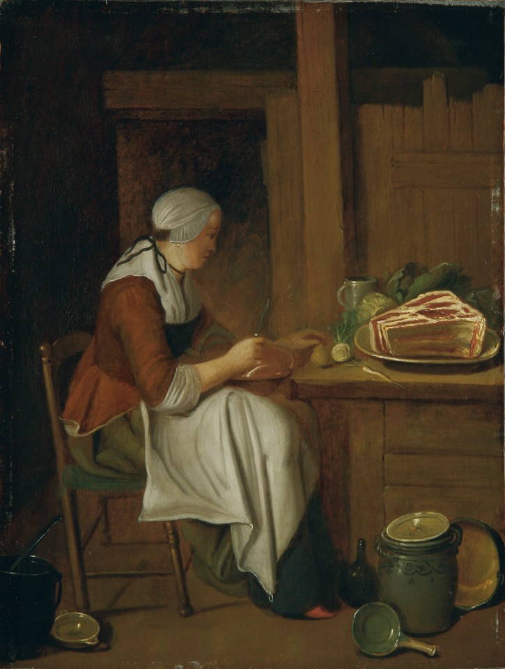 Küchenstück mit sitzender Frau (Freies Deutsches Hochstift / Frankfurter Goethe-Museum RR-F)