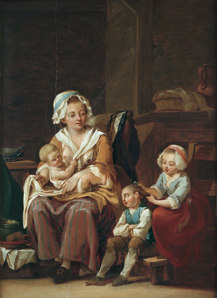 Mutter mit drei Kindern (Freies Deutsches Hochstift / Frankfurter Goethe-Museum RR-F)