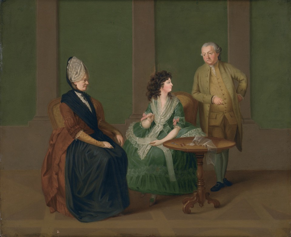 Sophie, Maximiliane und Georg Michael von La Roche (Freies Deutsches Hochstift / Frankfurter Goethe-Museum RR-F)