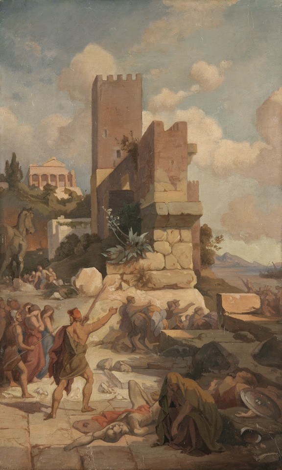 Szene aus der Odyssee: Abzug von Troja (Freies Deutsches Hochstift / Frankfurter Goethe-Museum RR-F)