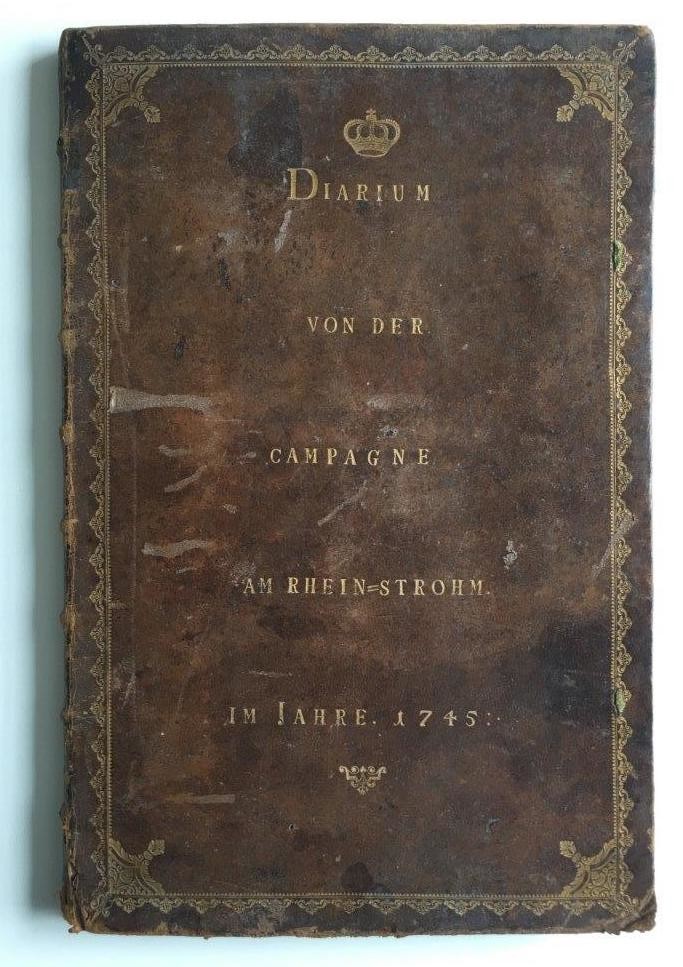 Diarium von der Campagne am Rhein=Strohm im Jahre 1745 (Regionalgeschichtliche Sammlung Dr. Stefan Naas CC BY-NC-SA)