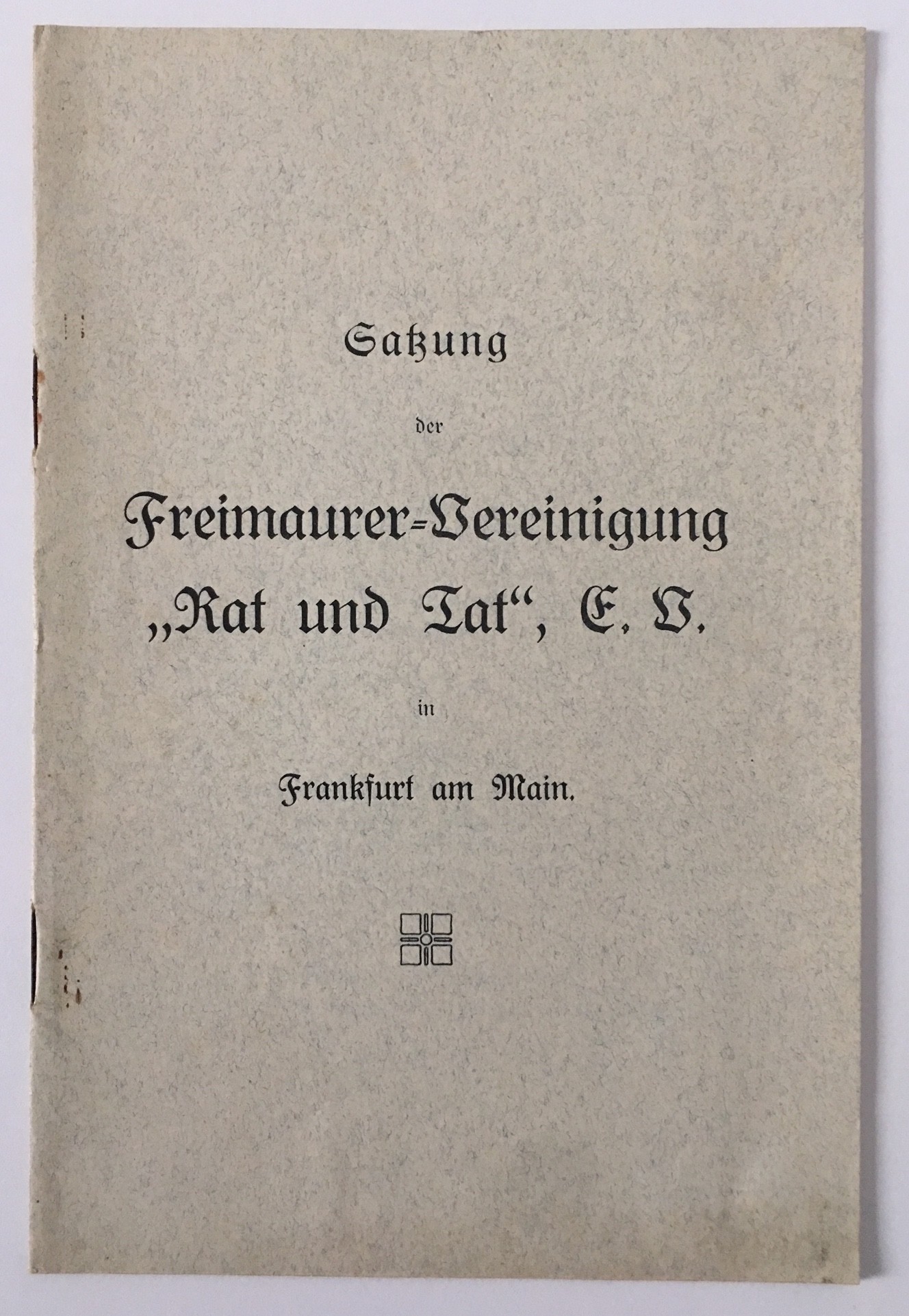 Freimaurerlogen in Frankfurt am Main, 1919–1922 (Regionalgeschichtliche Sammlung Dr. Stefan Naas CC BY-NC-SA)