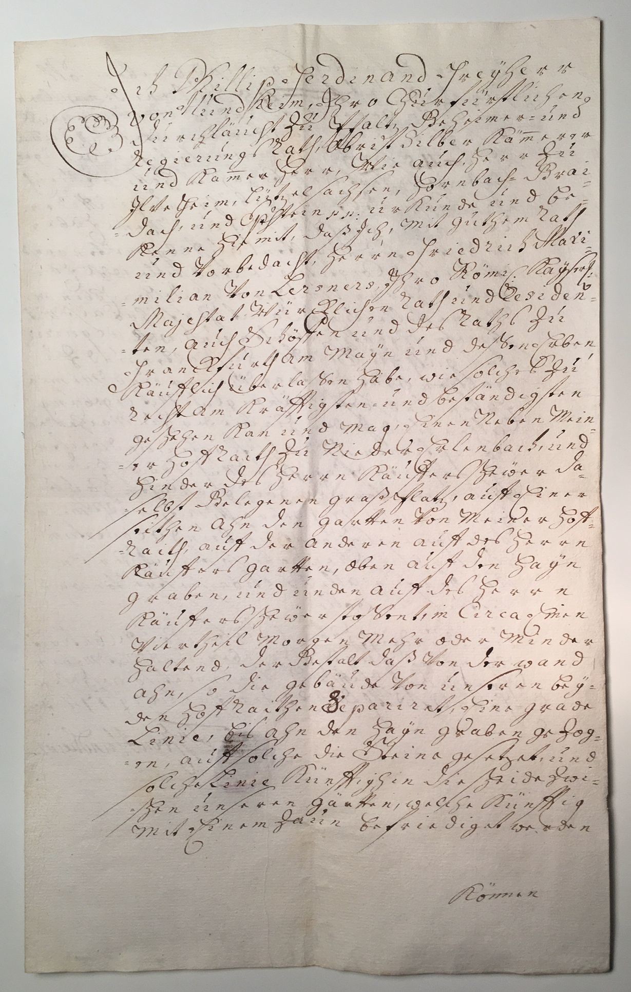 Kaufvertrag Phillip Ferdinands von Hundheim mit Friedrich Maximilian von Lersner, 22. Januar 1743 (Taunus-Rhein-Main - Regionalgeschichtliche Sammlung Dr. Stefan Naas CC BY-NC-SA)