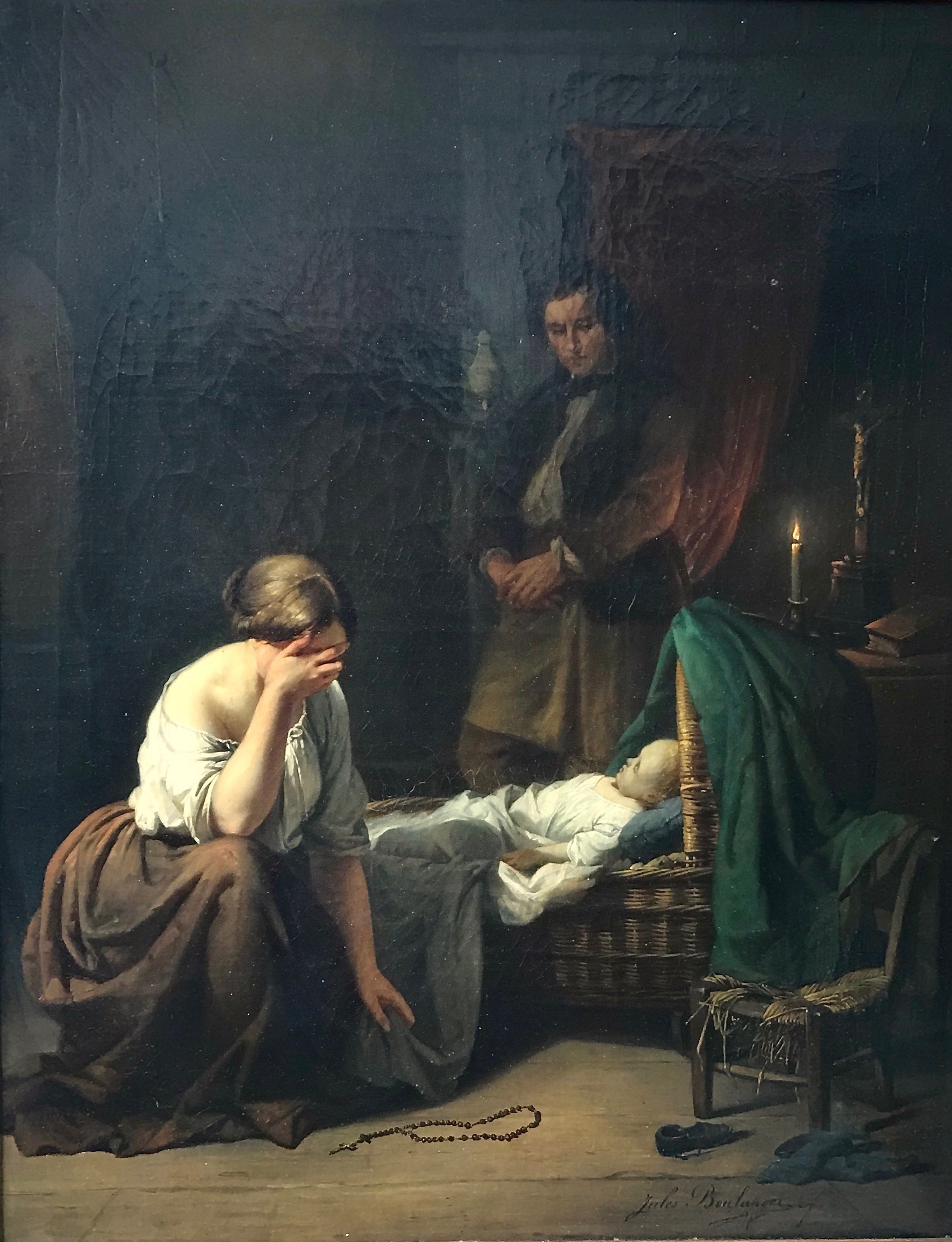 Gemälde "La Tristesse" (Jules Joseph Boulanger) (Museum für Sepulkralkultur CC BY-NC-SA)