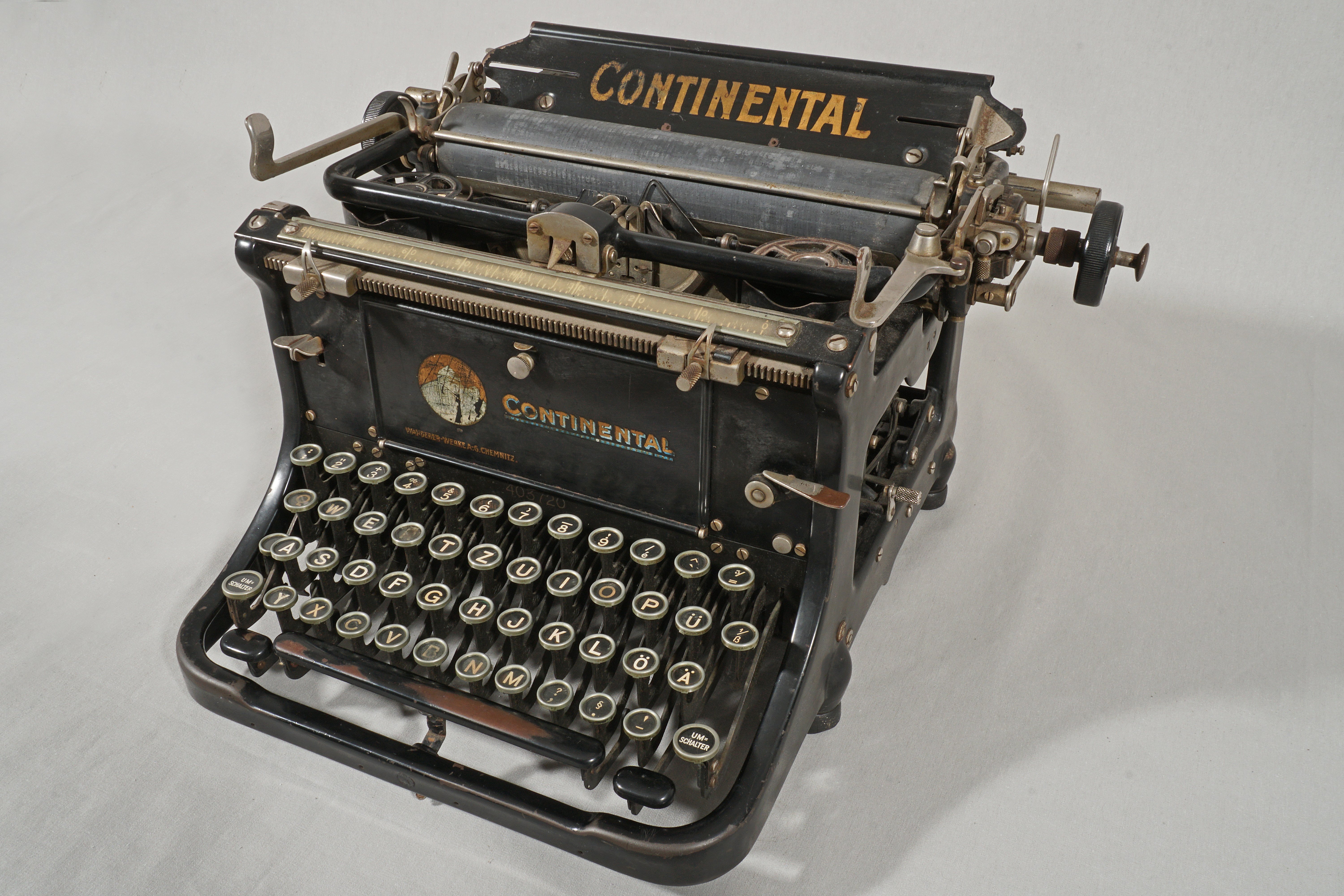 Continental Standardschreibmaschine (Werra-Kalibergbau-Museum, Heringen/W. CC BY-NC-SA)