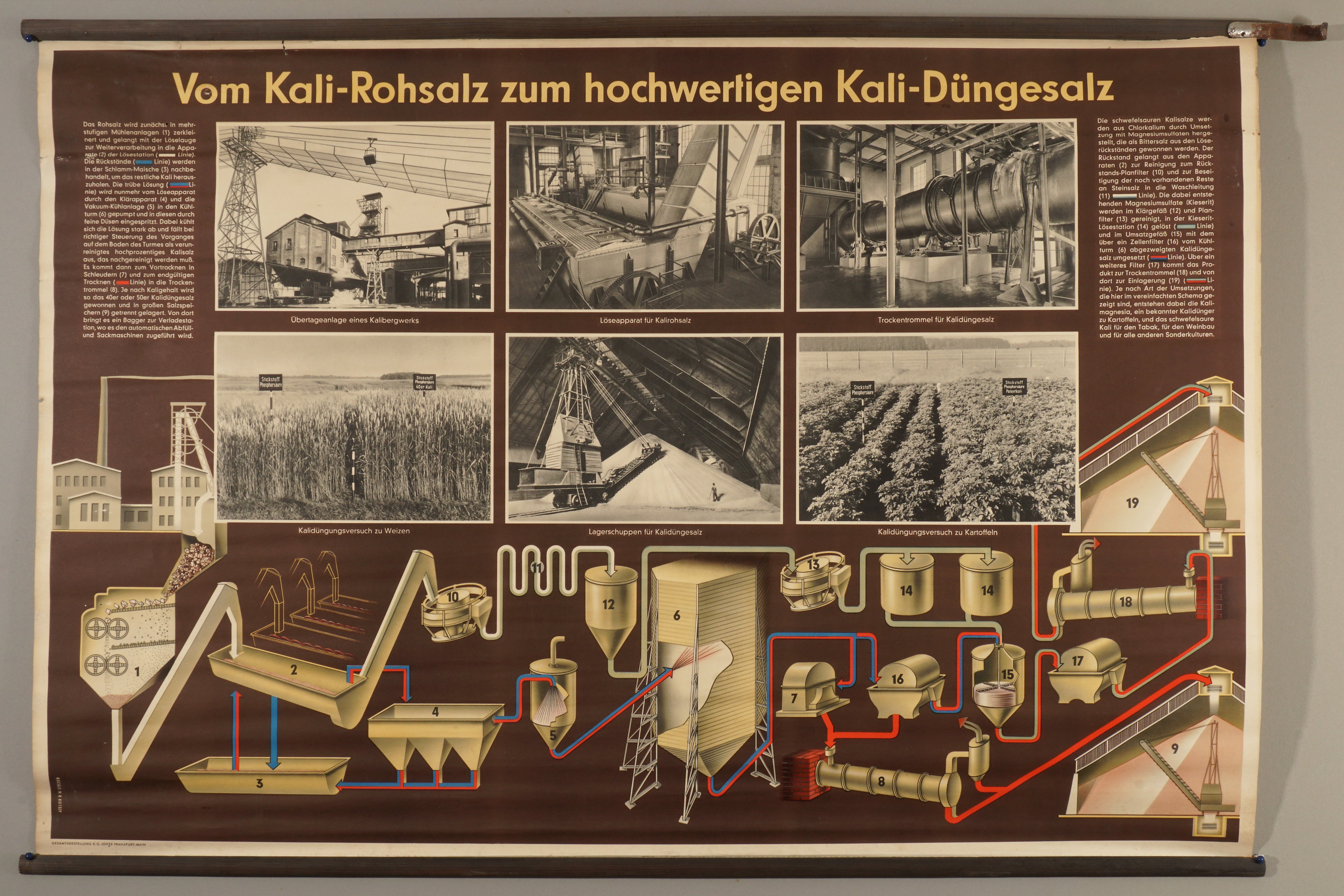 Lehrtafel 'Vom Kali-Rohsalz zum hochertigen Kali-Düngesalz' (Werra-Kalibergbau-Museum, Heringen/W. CC BY-NC-SA)
