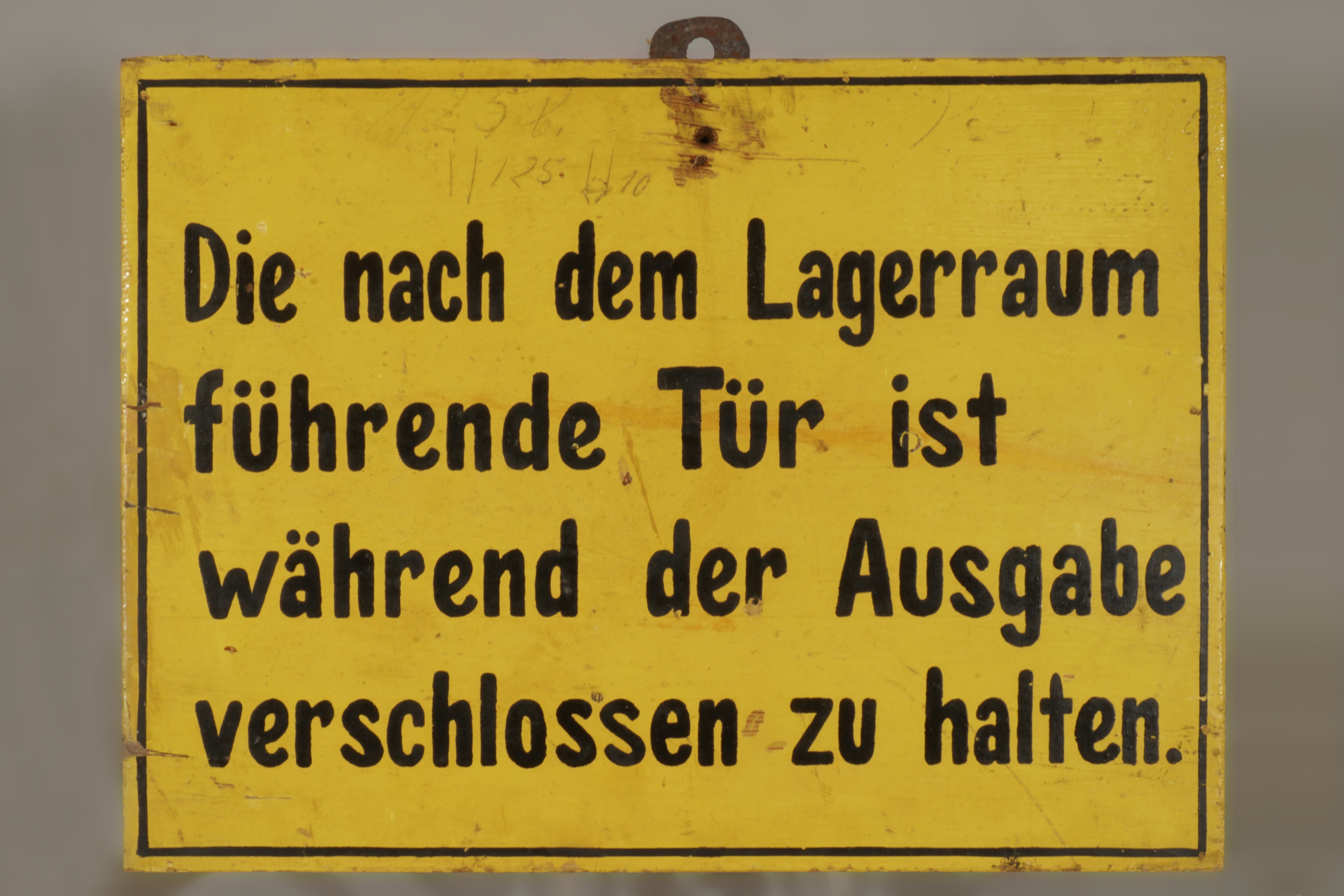Hinweistafel 'Sprengstoffausgabe' (Werra-Kalibergbau-Museum, Heringen/W. CC BY-NC-SA)