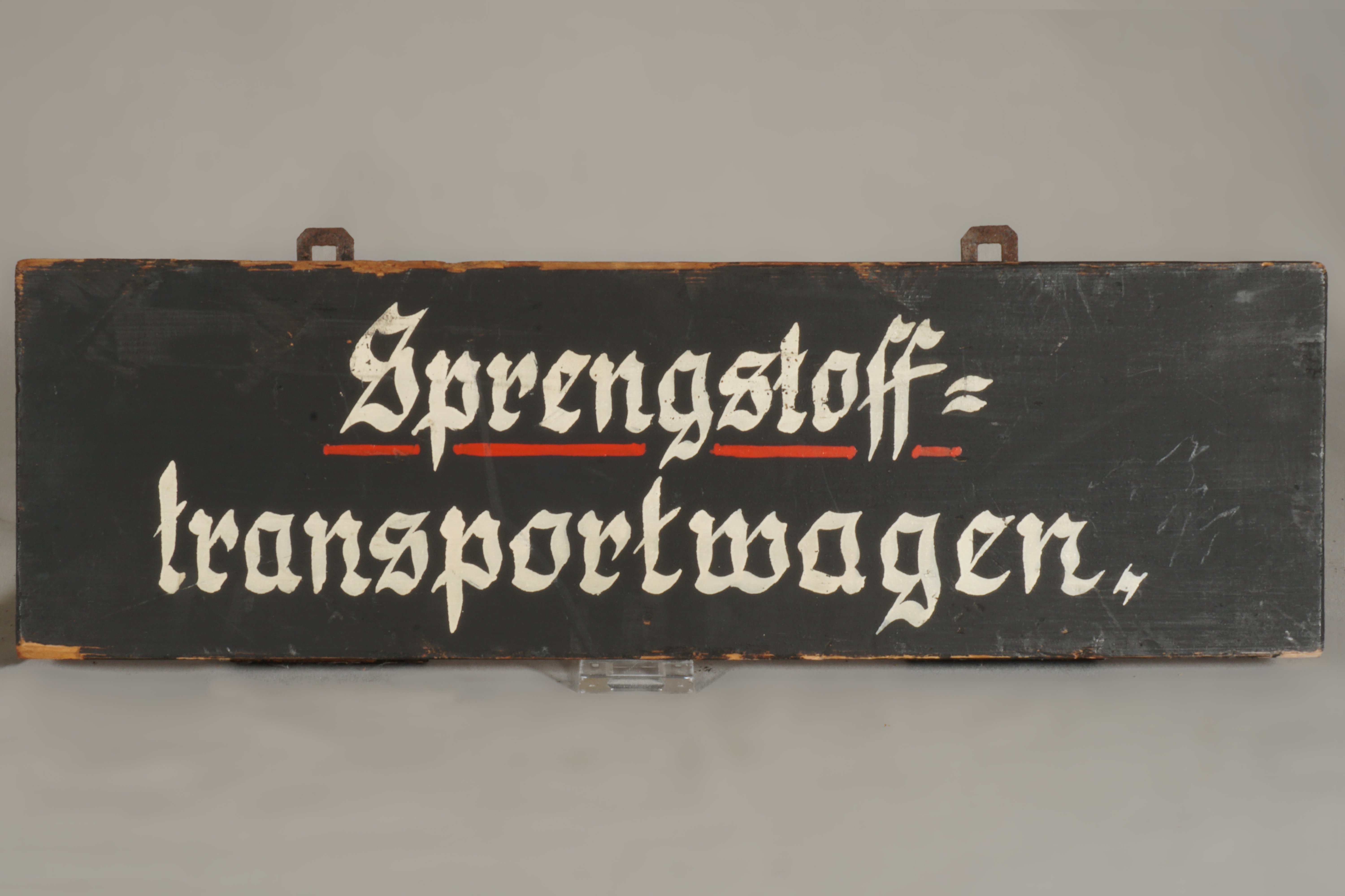 Hinweistafel 'Sprengstofftransportwagen' (Werra-Kalibergbau-Museum, Heringen/W. CC BY-NC-SA)