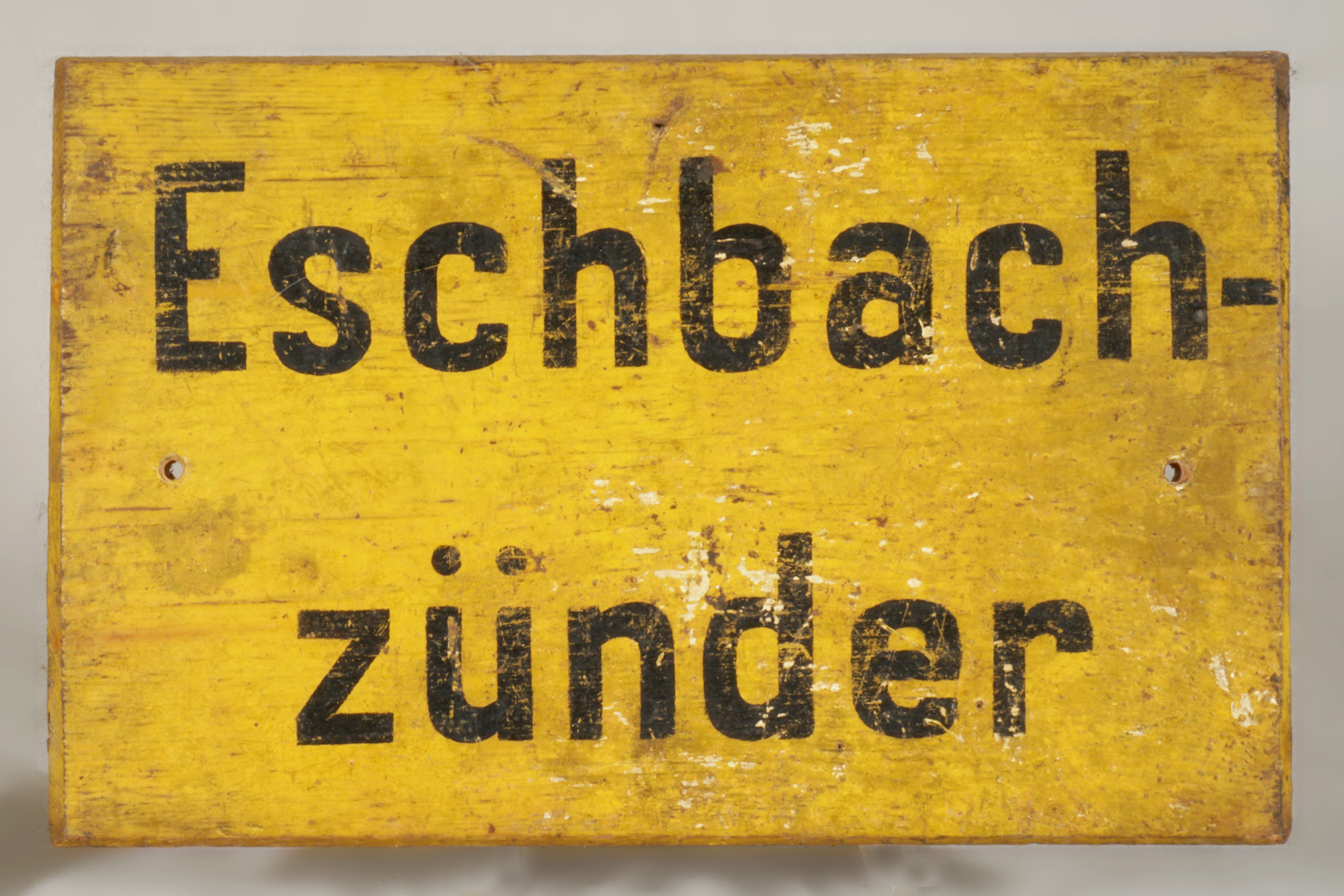 Hinweistafel 'Eschbachzünder' (Werra-Kalibergbau-Museum, Heringen/W. CC BY-NC-SA)