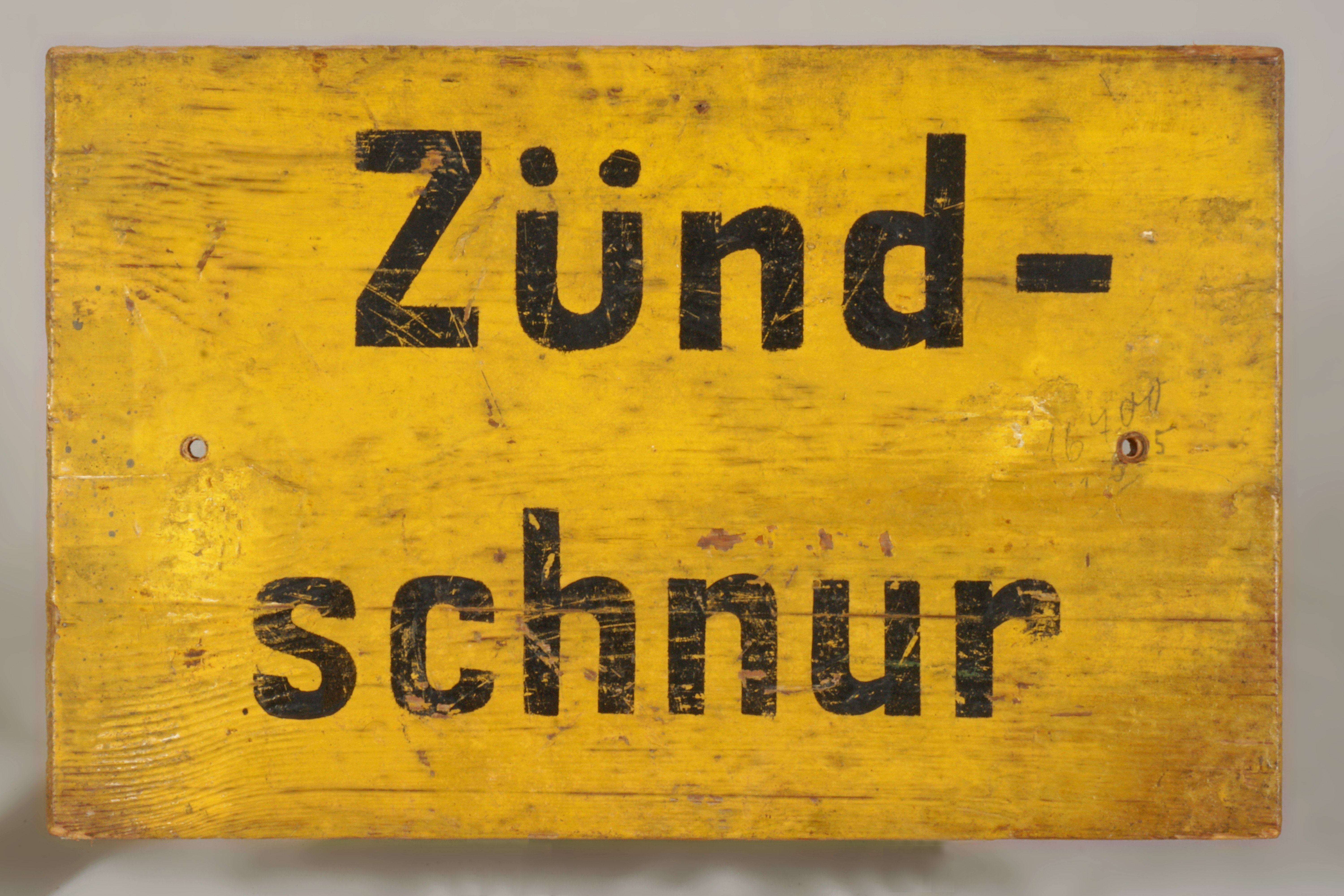 Hinweistafel 'Zündschnur' (Werra-Kalibergbau-Museum, Heringen/W. CC BY-NC-SA)