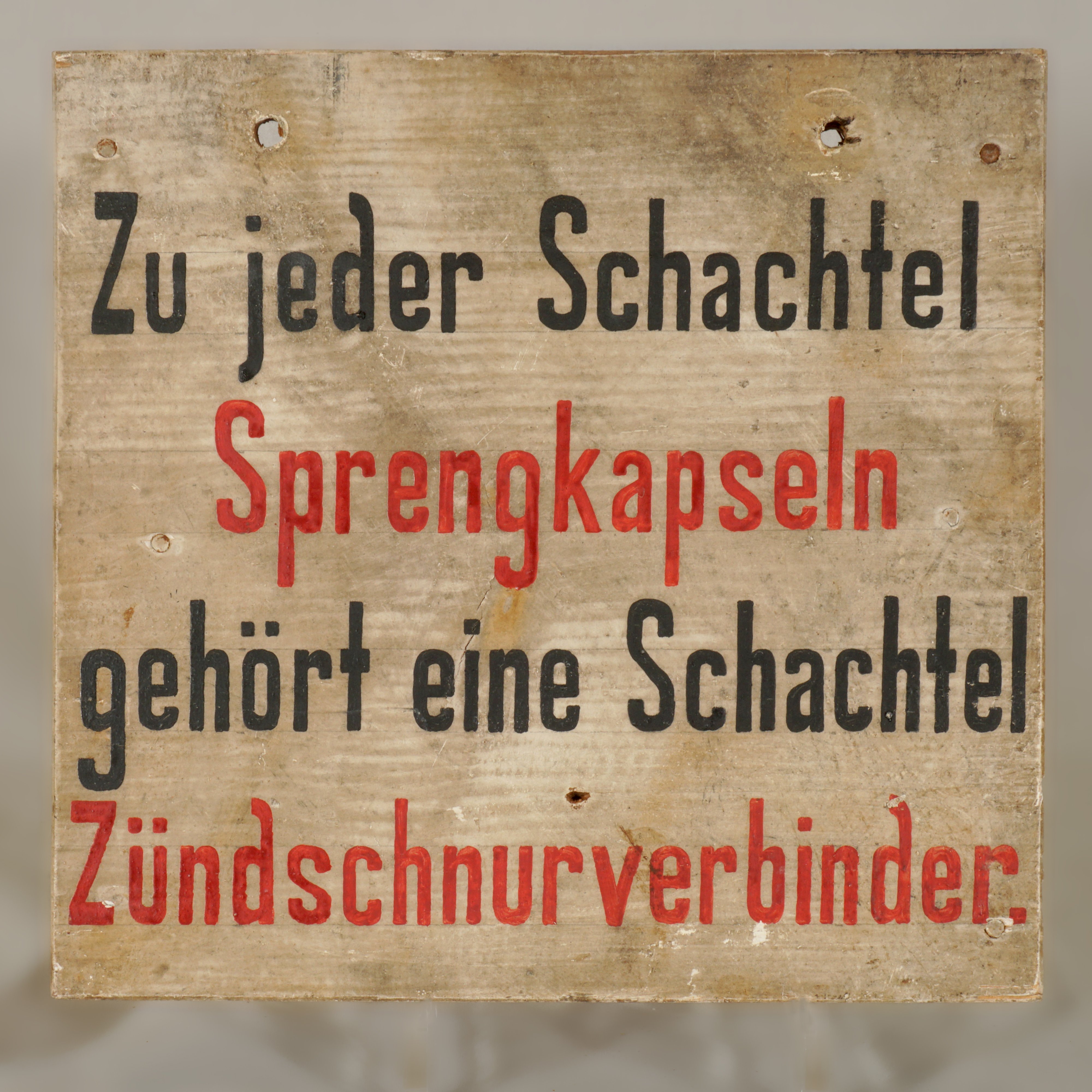 Hinweistafel 'Zündschnurverbinder' (Werra-Kalibergbau-Museum, Heringen/W. CC BY-NC-SA)