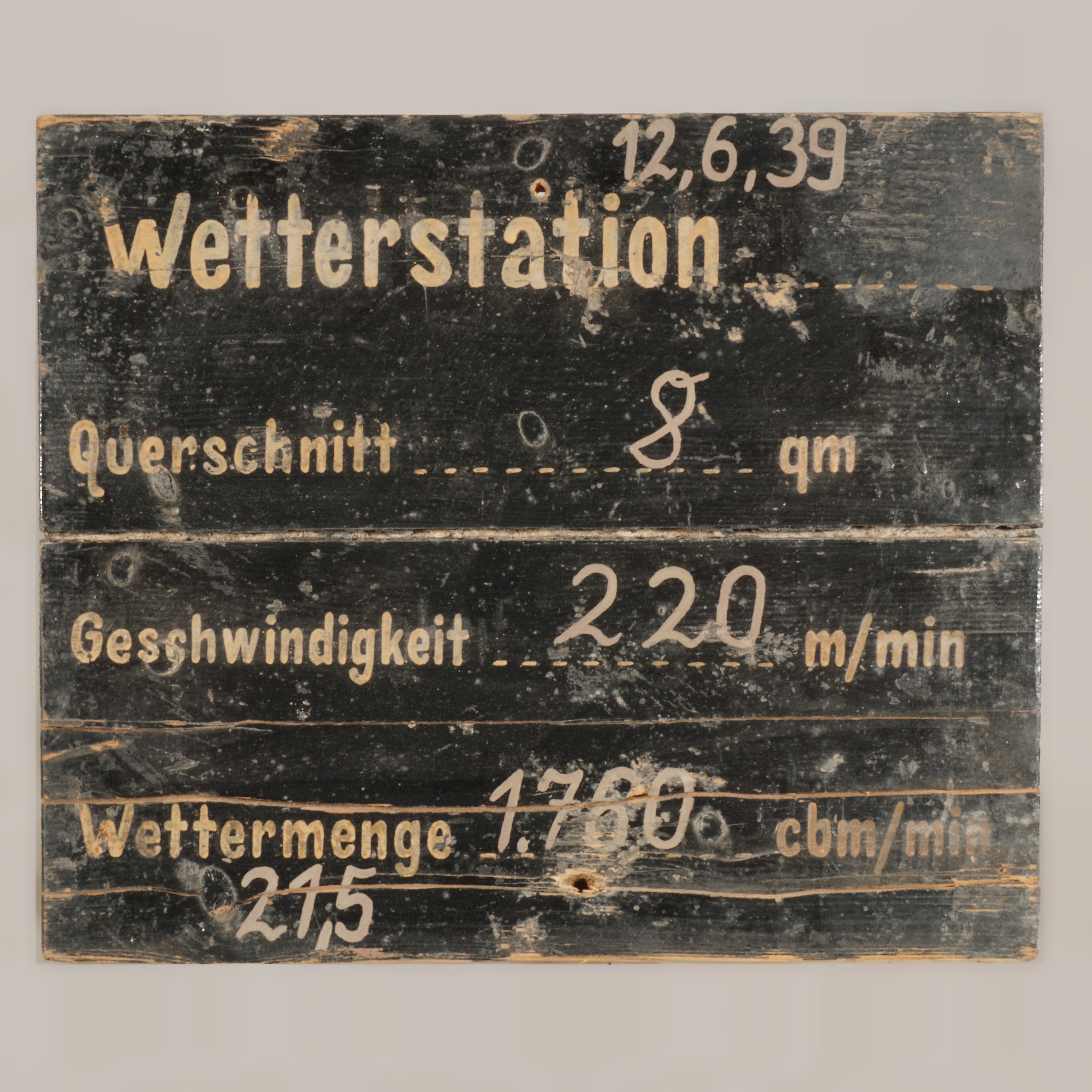 Hinweistafel 'Wetterstation' (Werra-Kalibergbau-Museum, Heringen/W. CC BY-NC-SA)