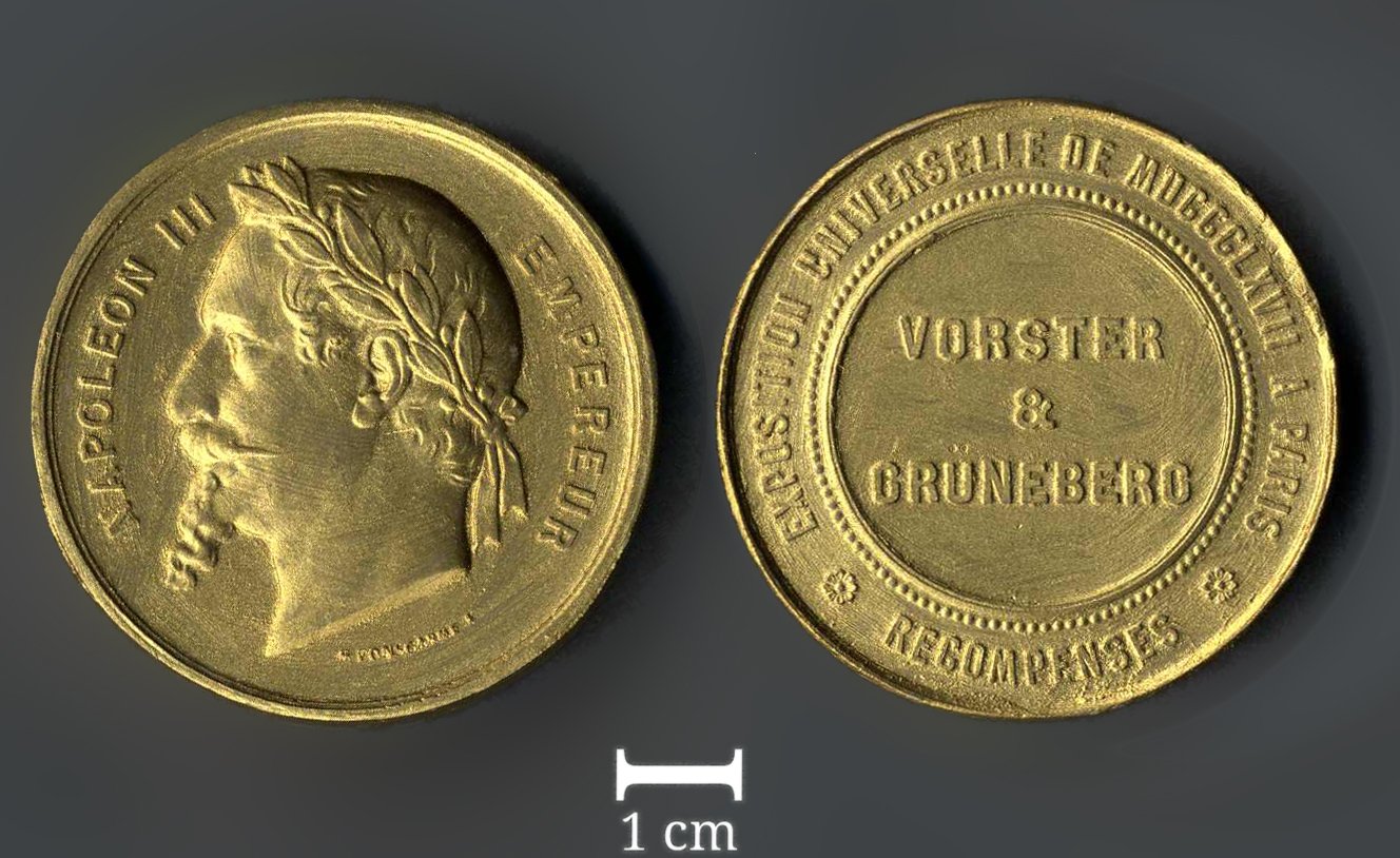 Goldmedaille Pariser Weltausstellung 1867 (Abguss) (Werra-Kalibergbau-Museum, Heringen/W. CC BY-NC-SA)