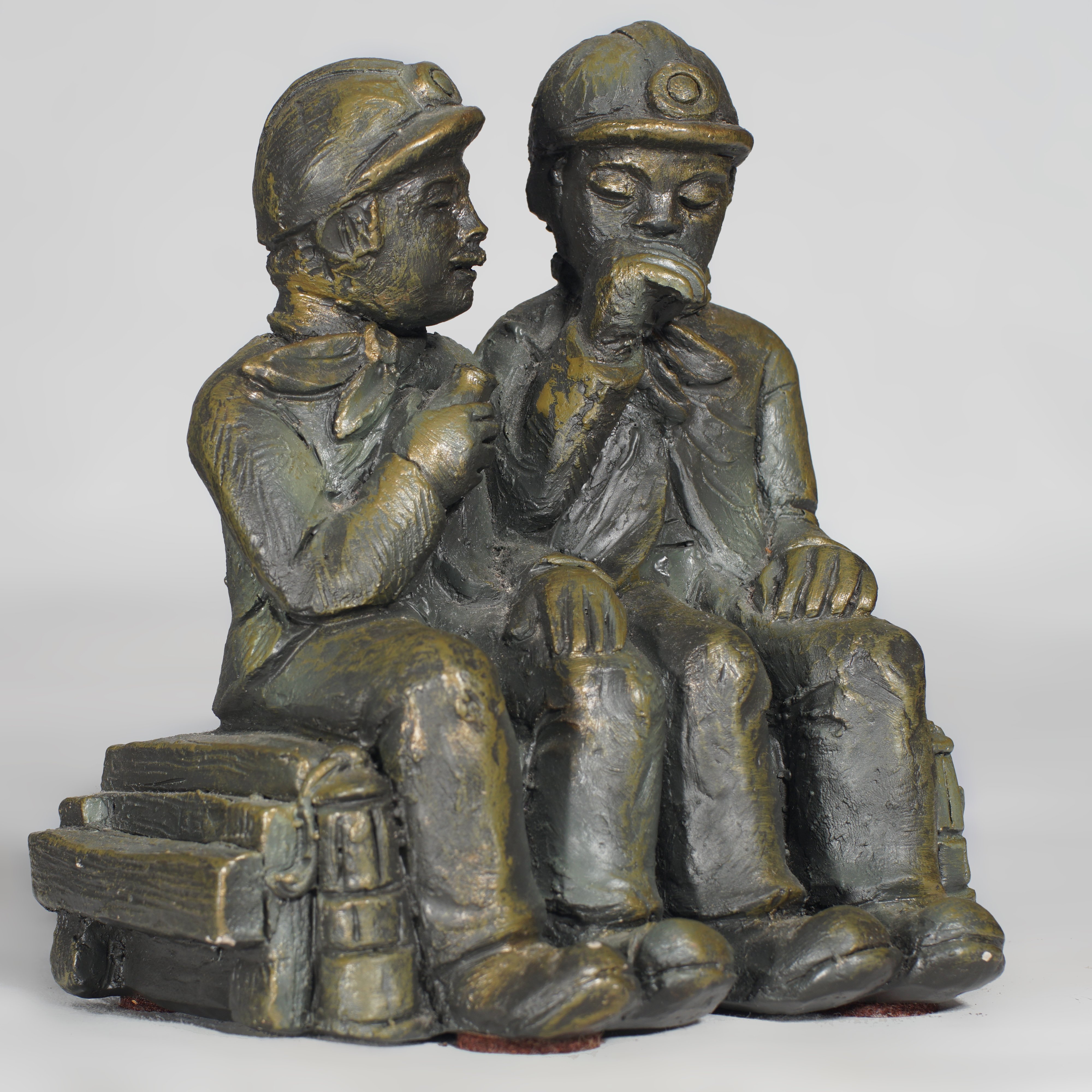 Statuette zwei Bergmänner (Werra-Kalibergbau-Museum, Heringen/W. CC BY-NC-SA)