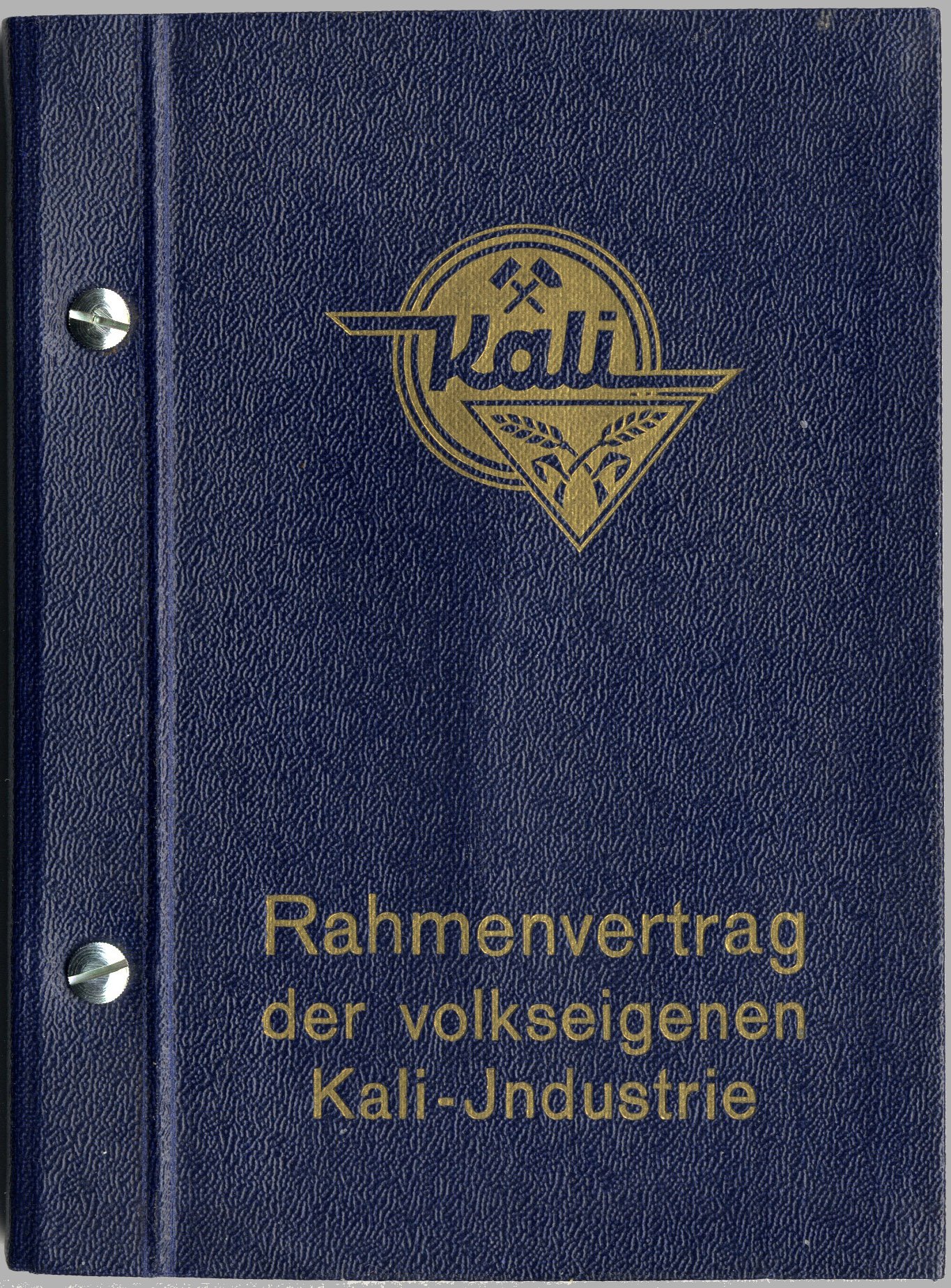 Rahmenvertrag der volkseigenen Kali-Industrie (Werra-Kalibergbau-Museum, Heringen/W. CC BY-NC-SA)