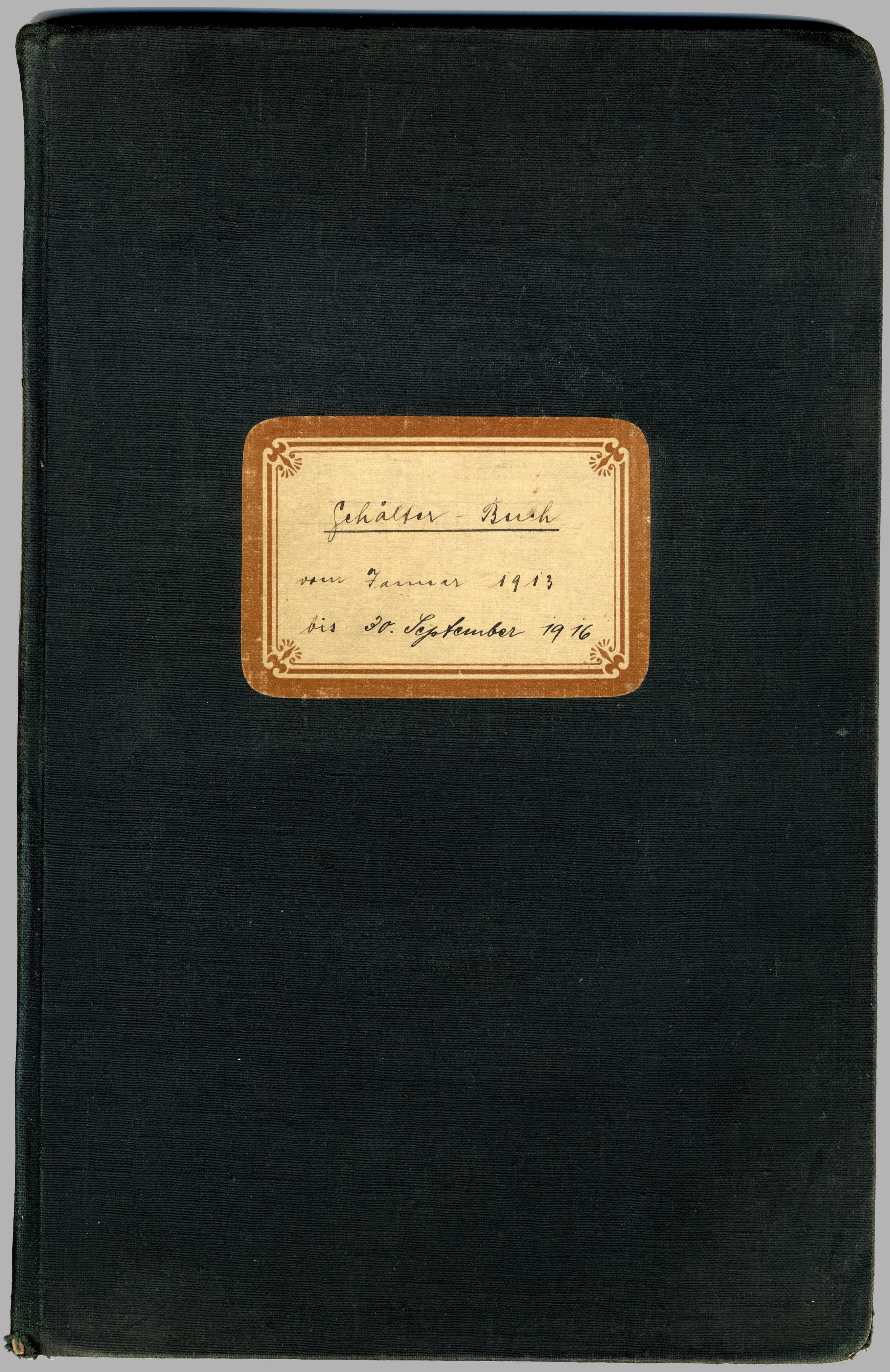Gehälter-Buch des Kaliwerkes Merkers (1913-1916) (Werra-Kalibergbau-Museum, Heringen/W. CC BY-NC-SA)