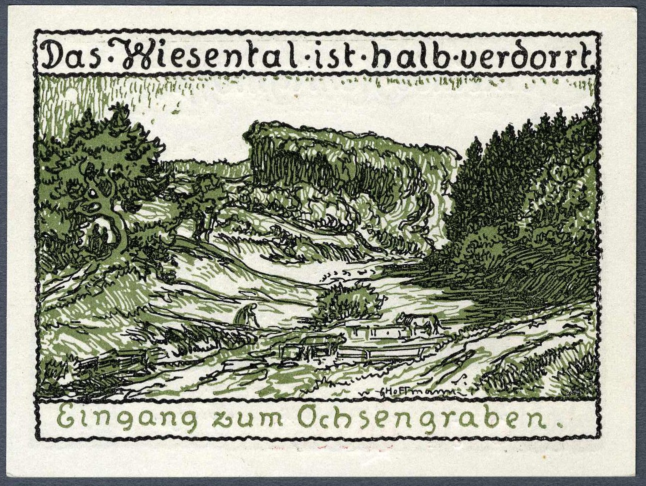 Notgeldschein '50 Pfennig', Röhrigshöfe (Motiv Wiesental) (Werra-Kalibergbau-Museum, Heringen/W. CC BY-NC-SA)