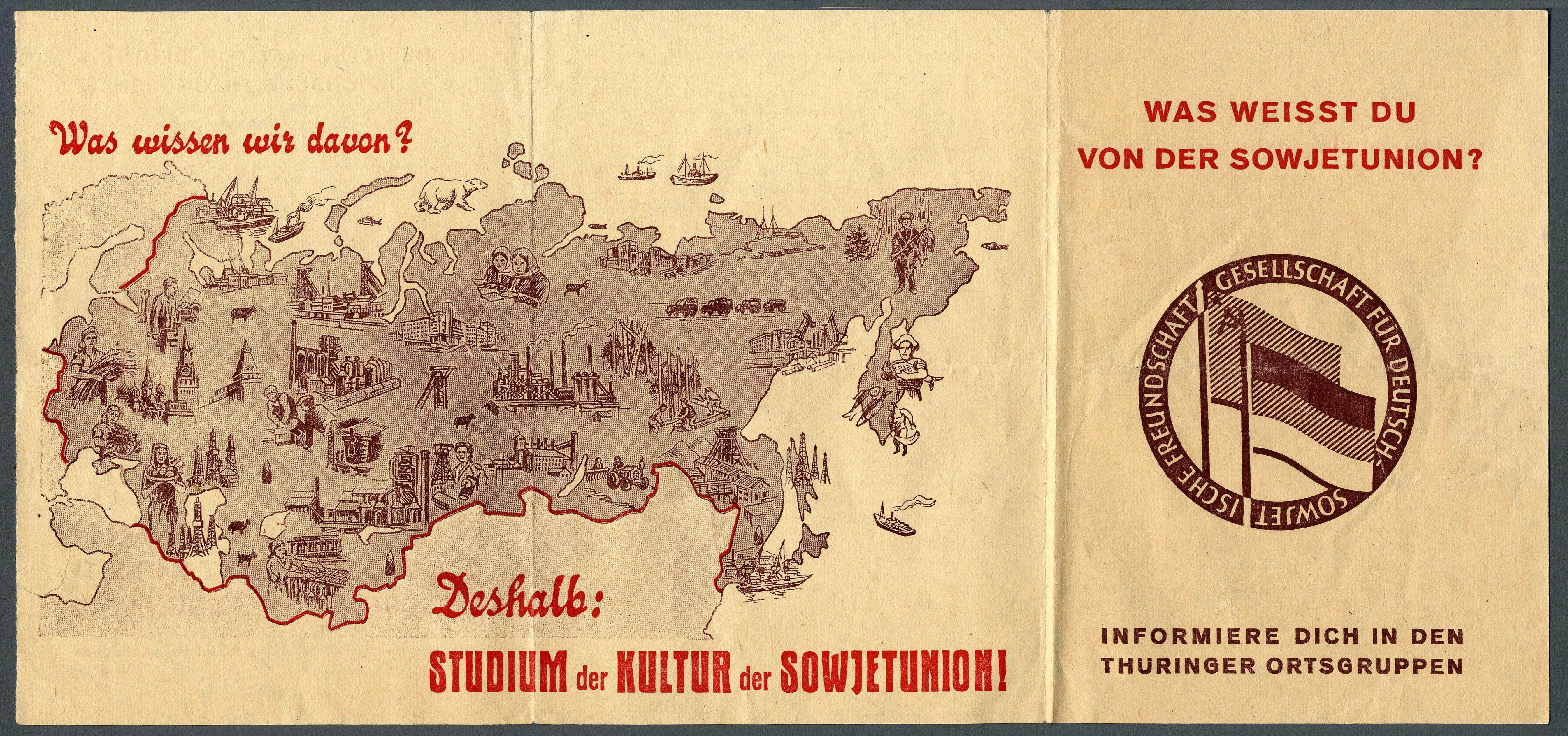 Leporello 'Was weisst du von der Sowjetunion' (DSF) (Werra-Kalibergbau-Museum, Heringen/W. CC BY-NC-SA)