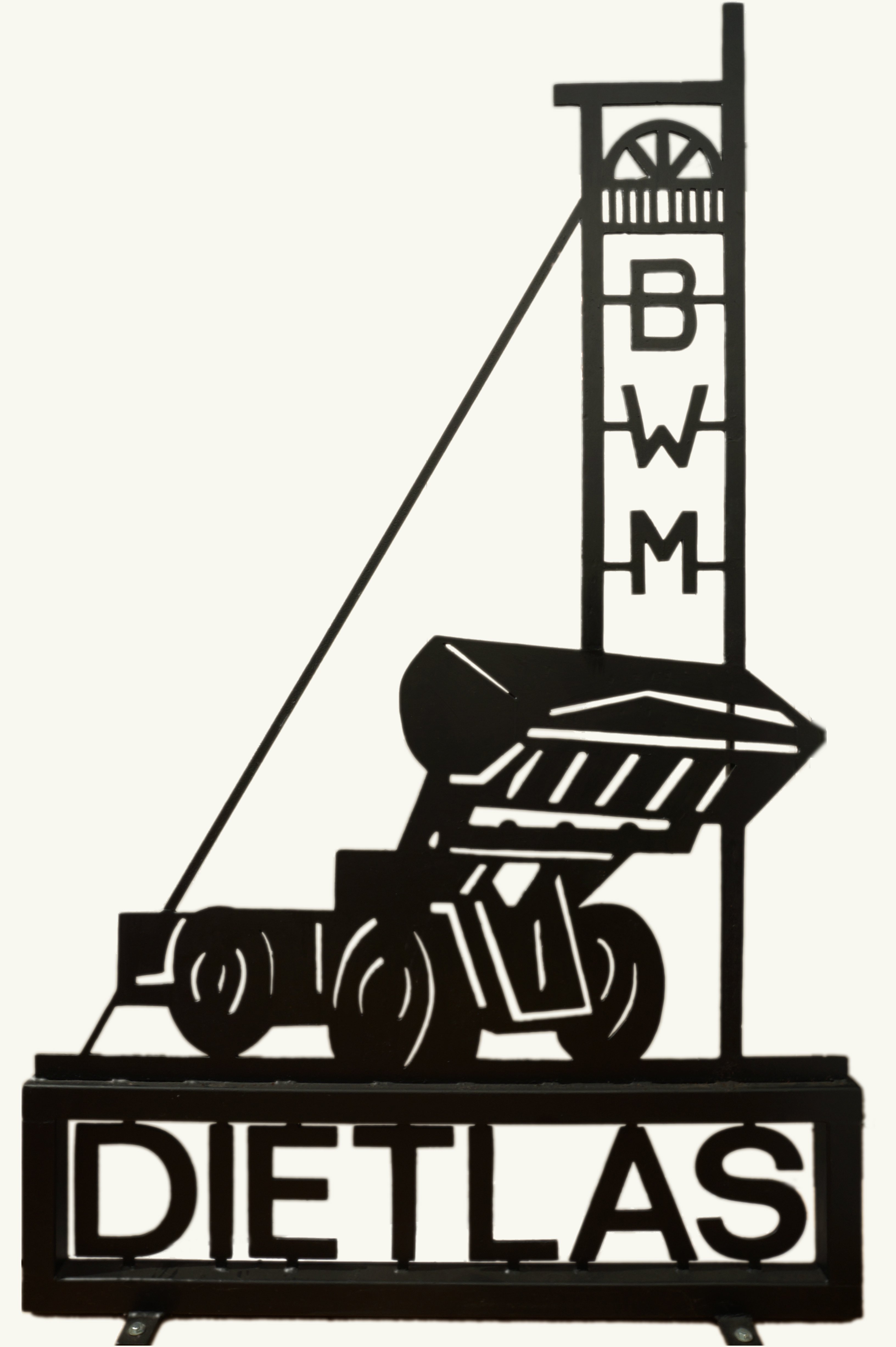 Firmenschild Bergwerksmaschinen Dietlas (BWM Dietlas) (Werra-Kalibergbau-Museum, Heringen/W. CC BY-NC-SA)