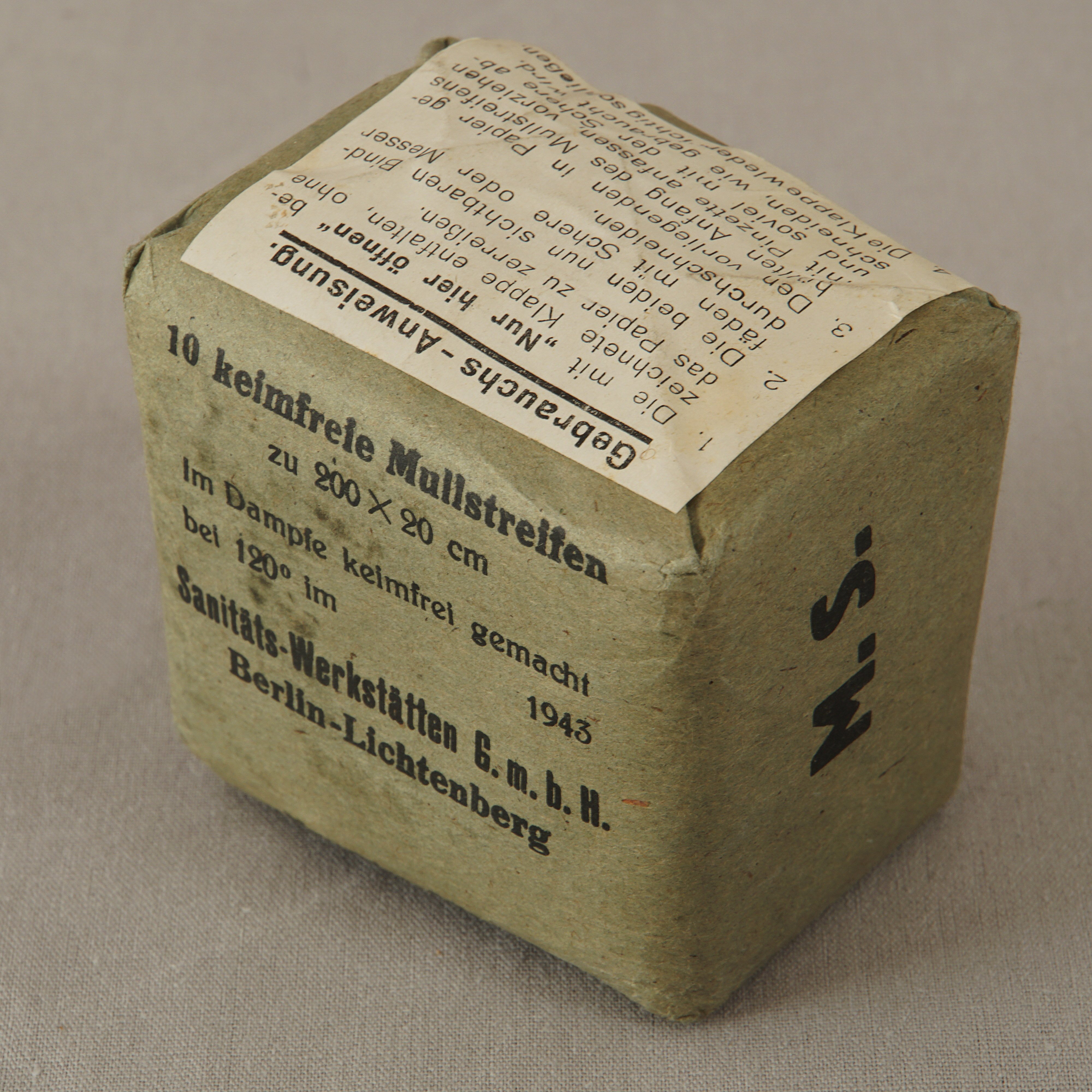 Päckchen '10 keimfreie Mullstreifen' (Werra-Kalibergbau-Museum, Heringen/W. CC BY-NC-SA)