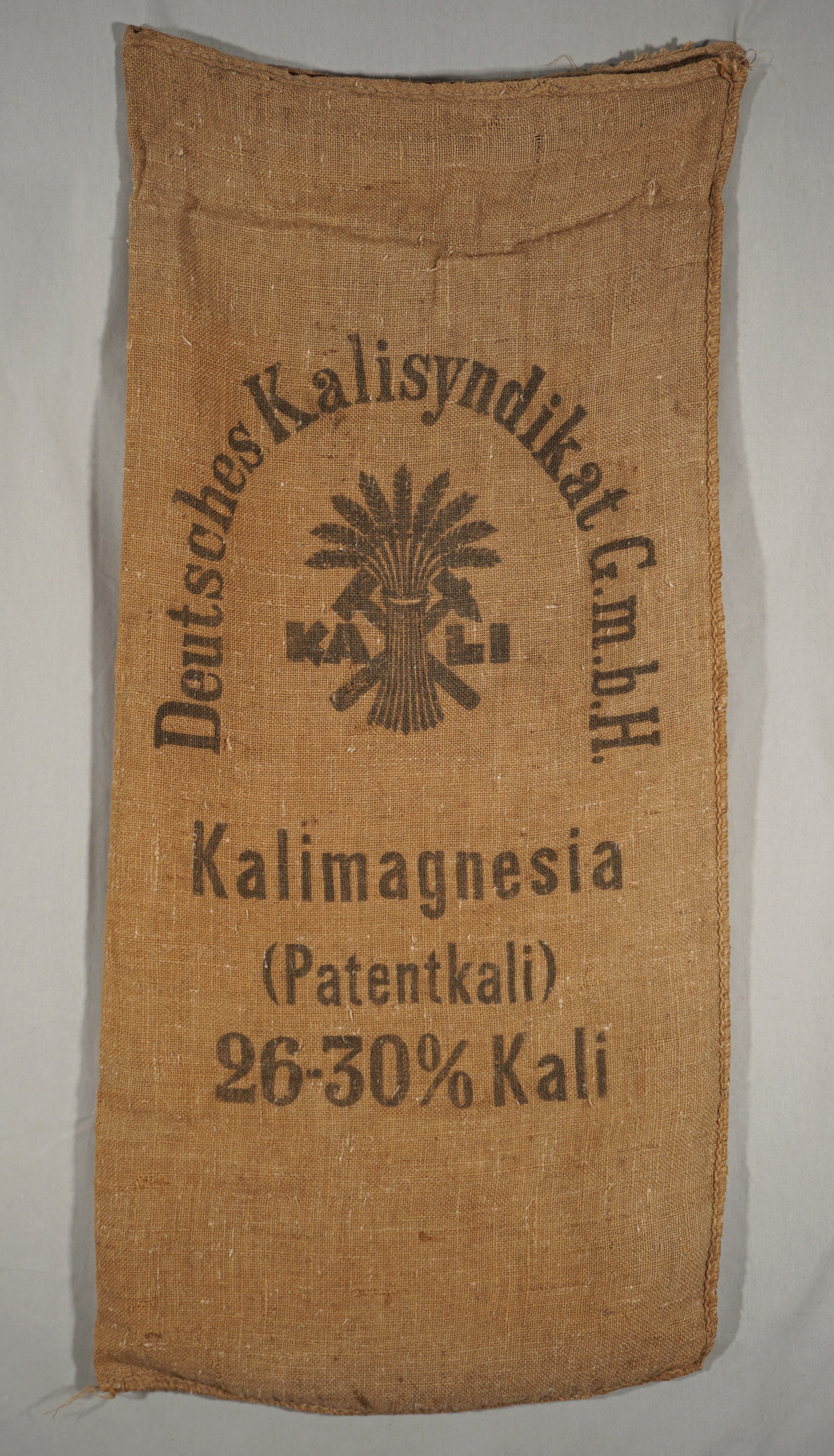 Sack für Kalimagnesia-Dünger (Werra-Kalibergbau-Museum, Heringen/W. CC BY-NC-SA)