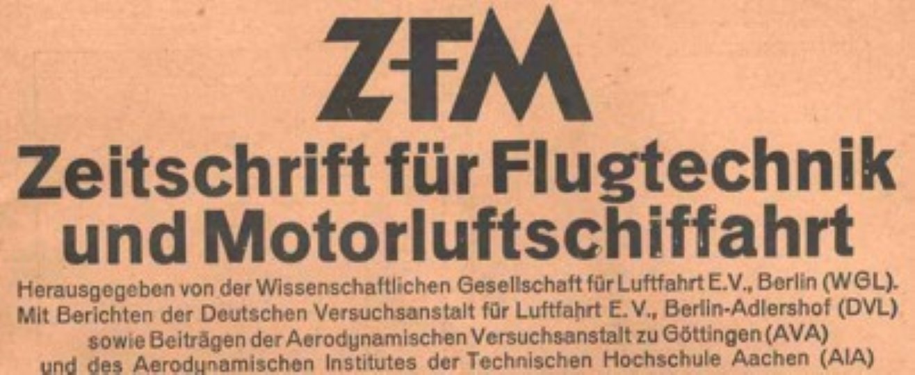 ZFM - Zeitschrift für Flugtechnik und Motorluftschiffahrt (Deutsches Segelflugmuseum mit Modellflug CC BY-NC-SA)